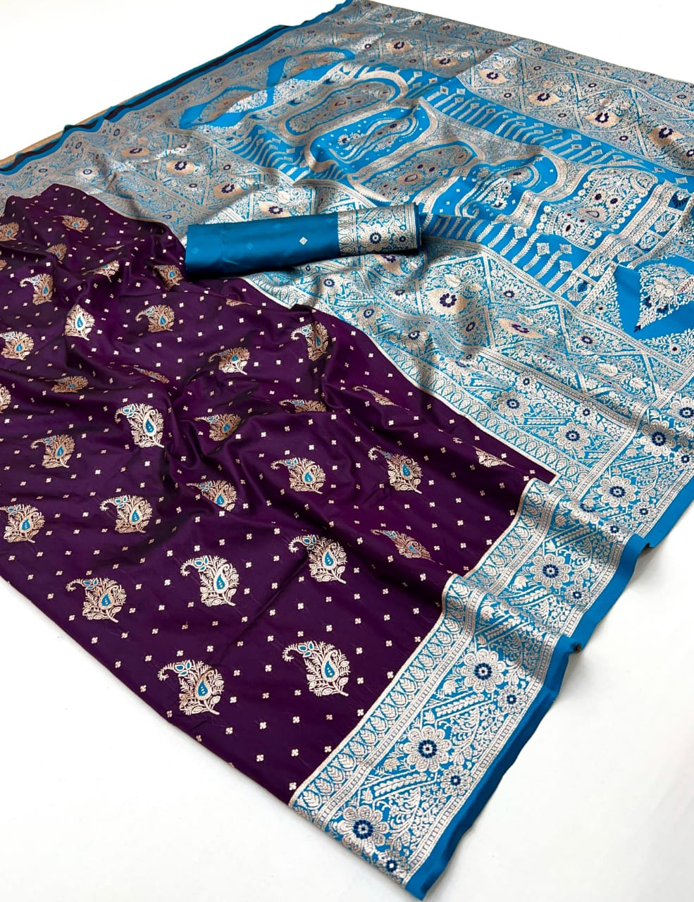Kayatri New Soft Banarasi Silk Meenakari Weaving Saree