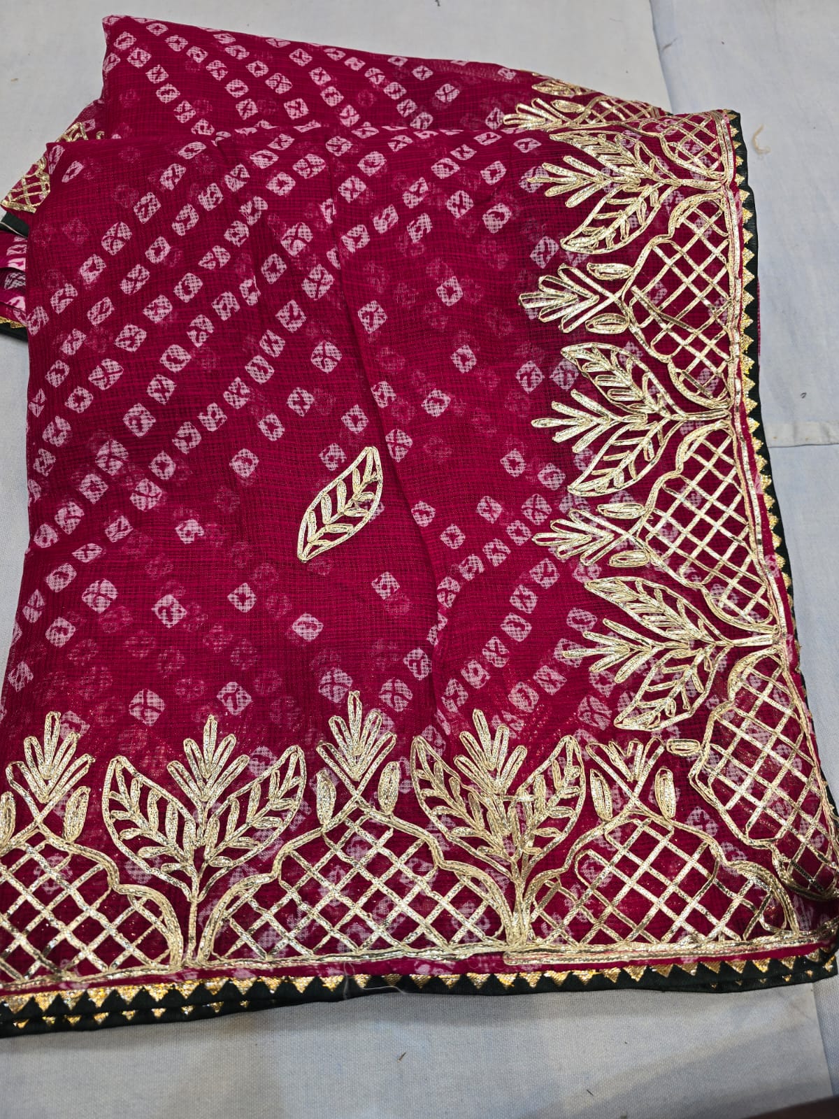 Kayatri New Kota Doria Kacha Gotapatti Work Saree