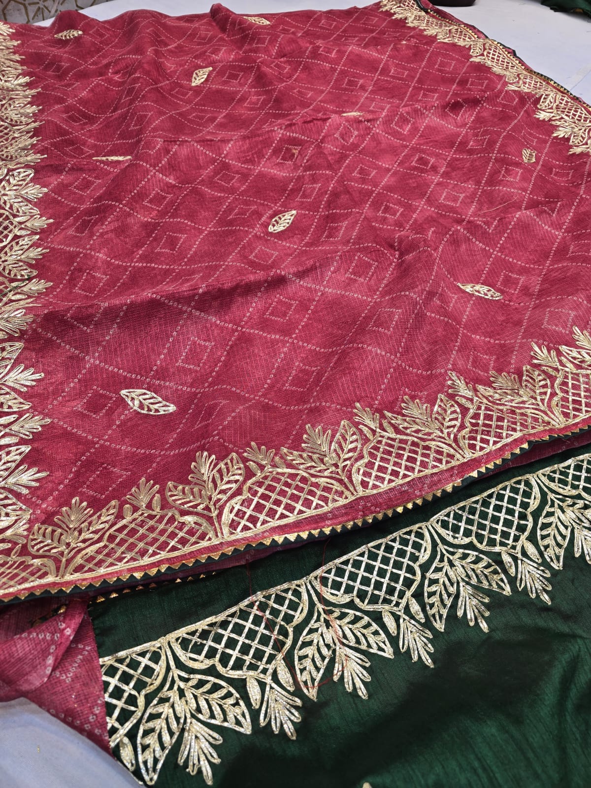 Kayatri New Kota Doria Kacha Gotapatti Work Saree