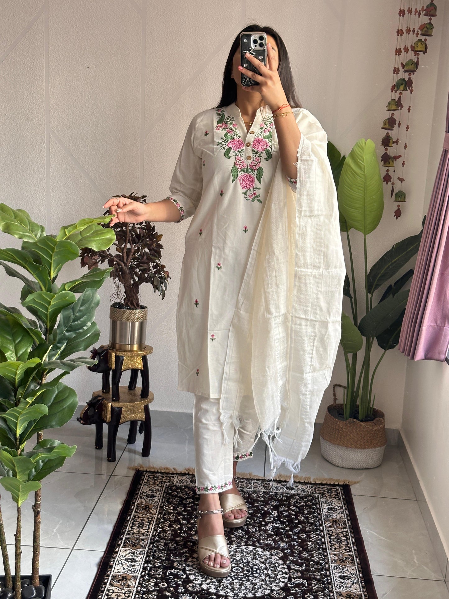 Kayatri New Designers Khadi Cotton Embroidery Suit