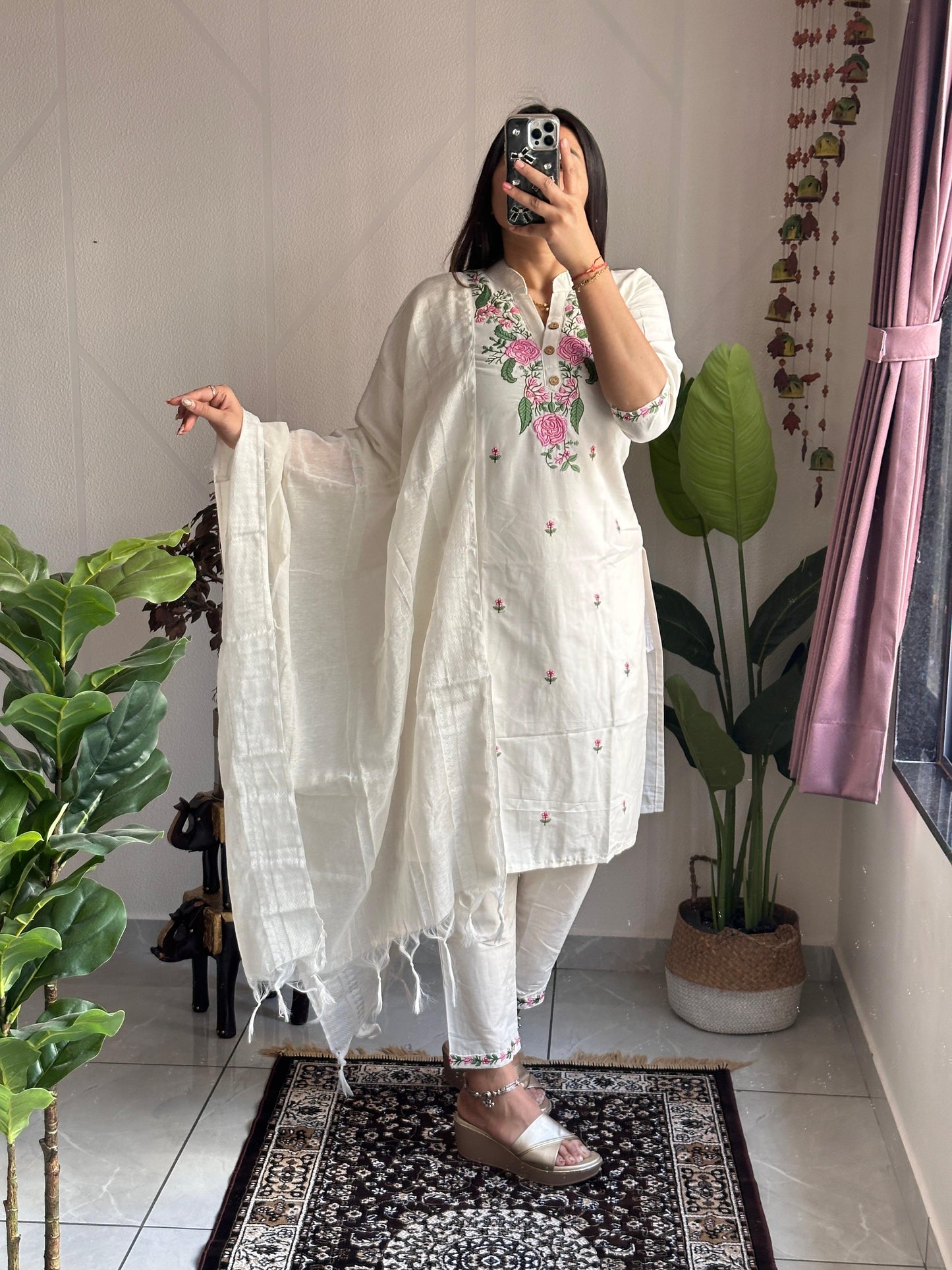 Kayatri New Designers Khadi Cotton Embroidery Suit