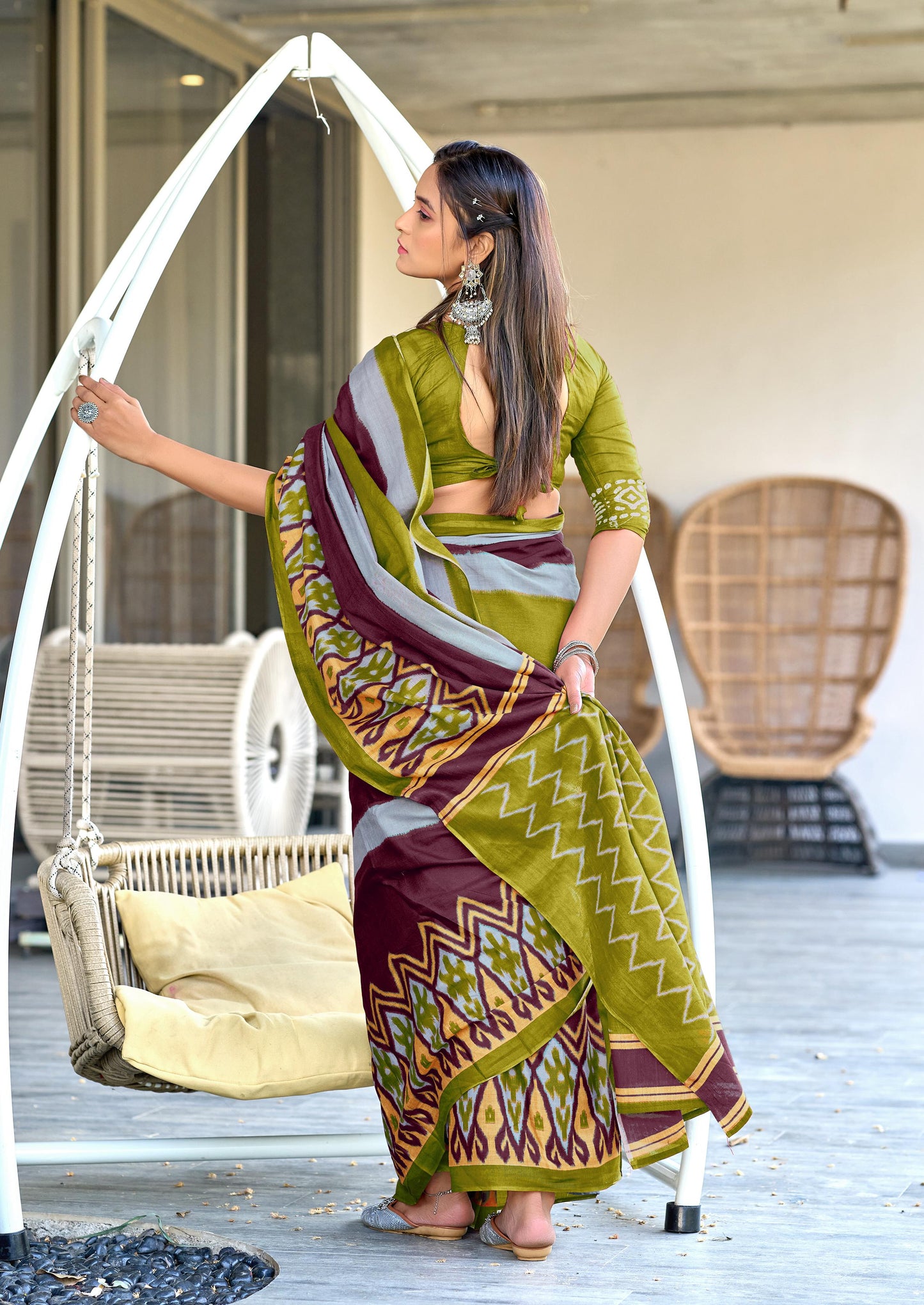 Kayatri New Mulmul Cotton Hand Block Print Saree