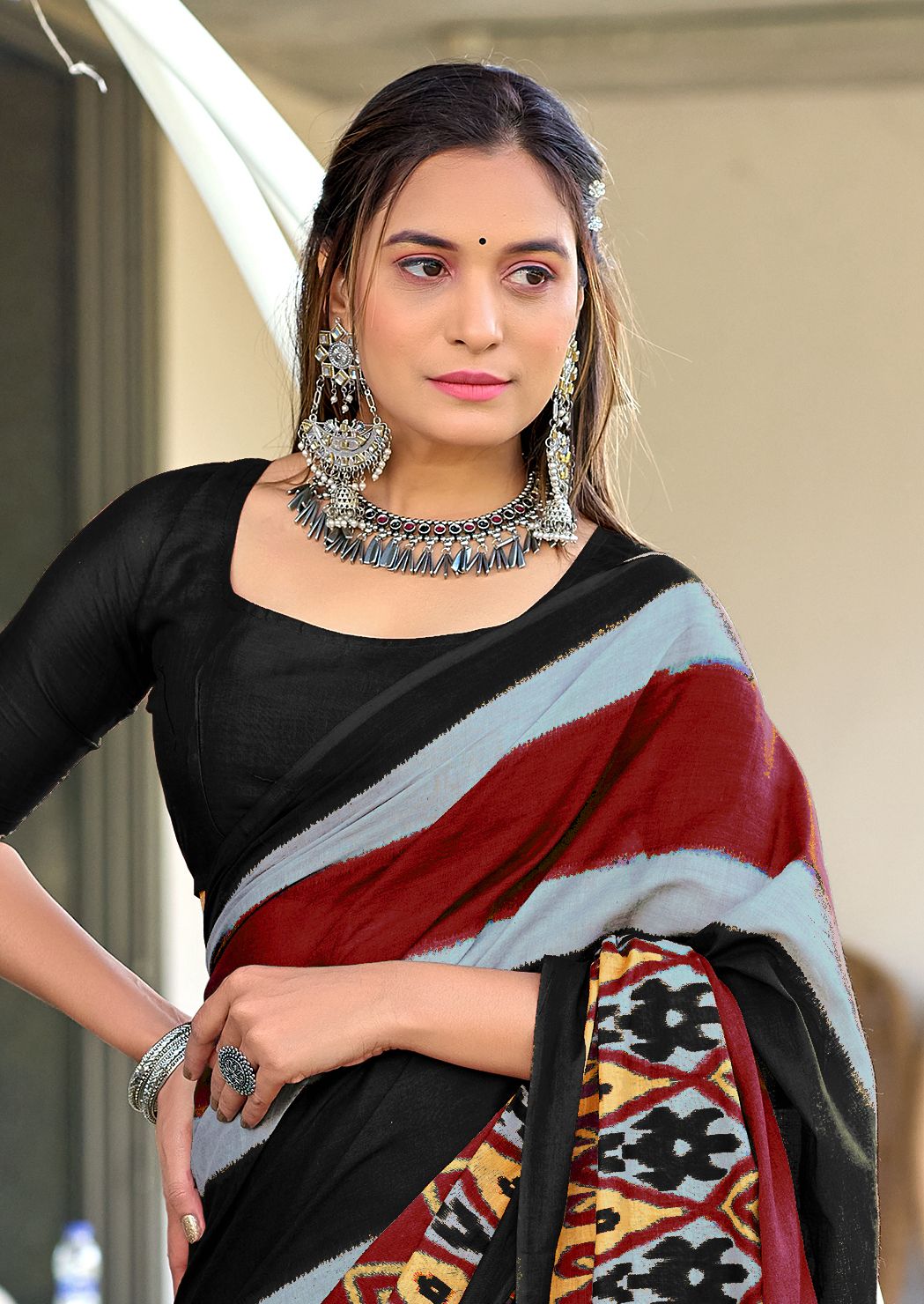 Kayatri New Mulmul Cotton Hand Block Print Saree