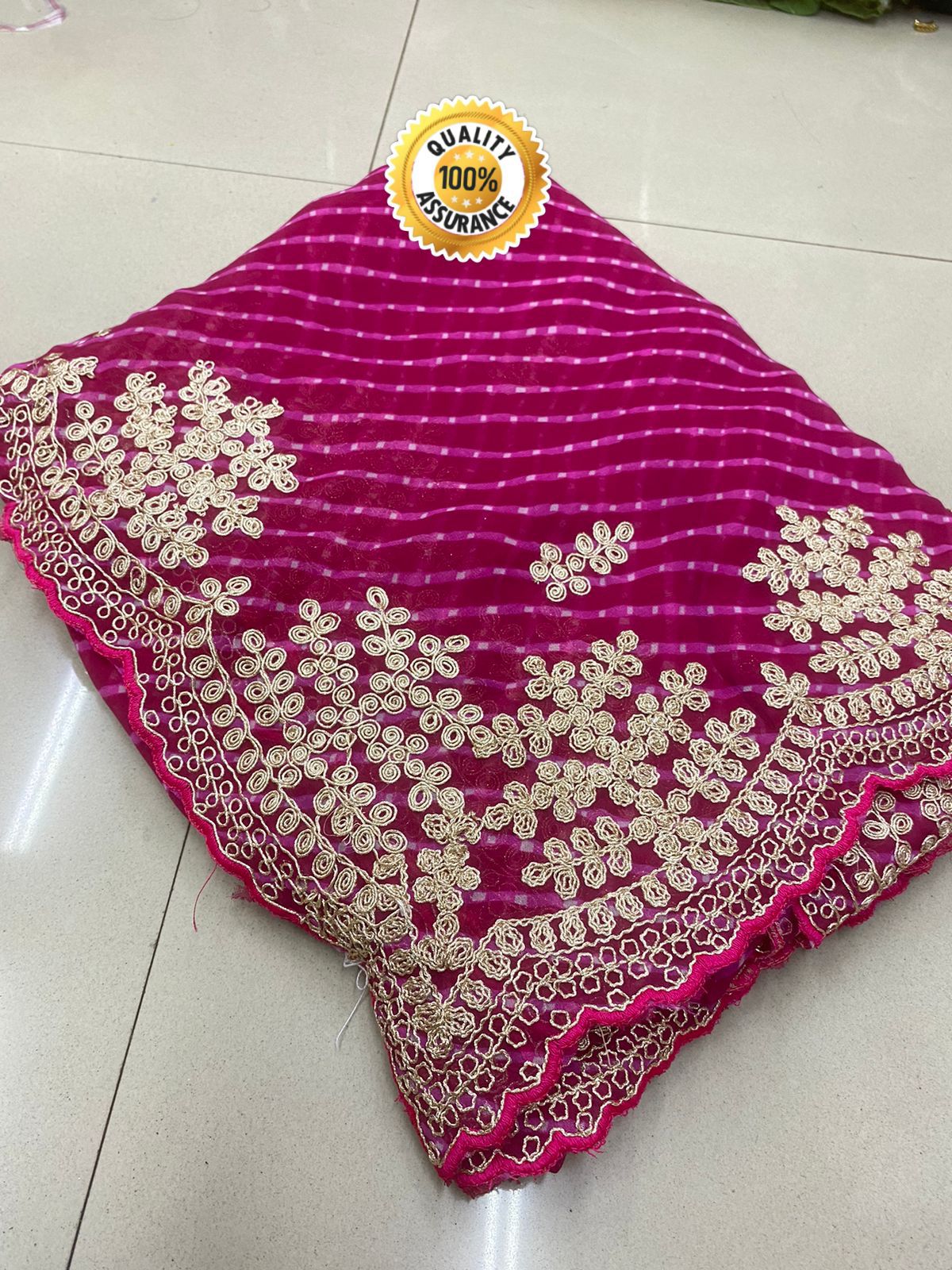Kayatri New Georgette Leheriya Bandhani Saree