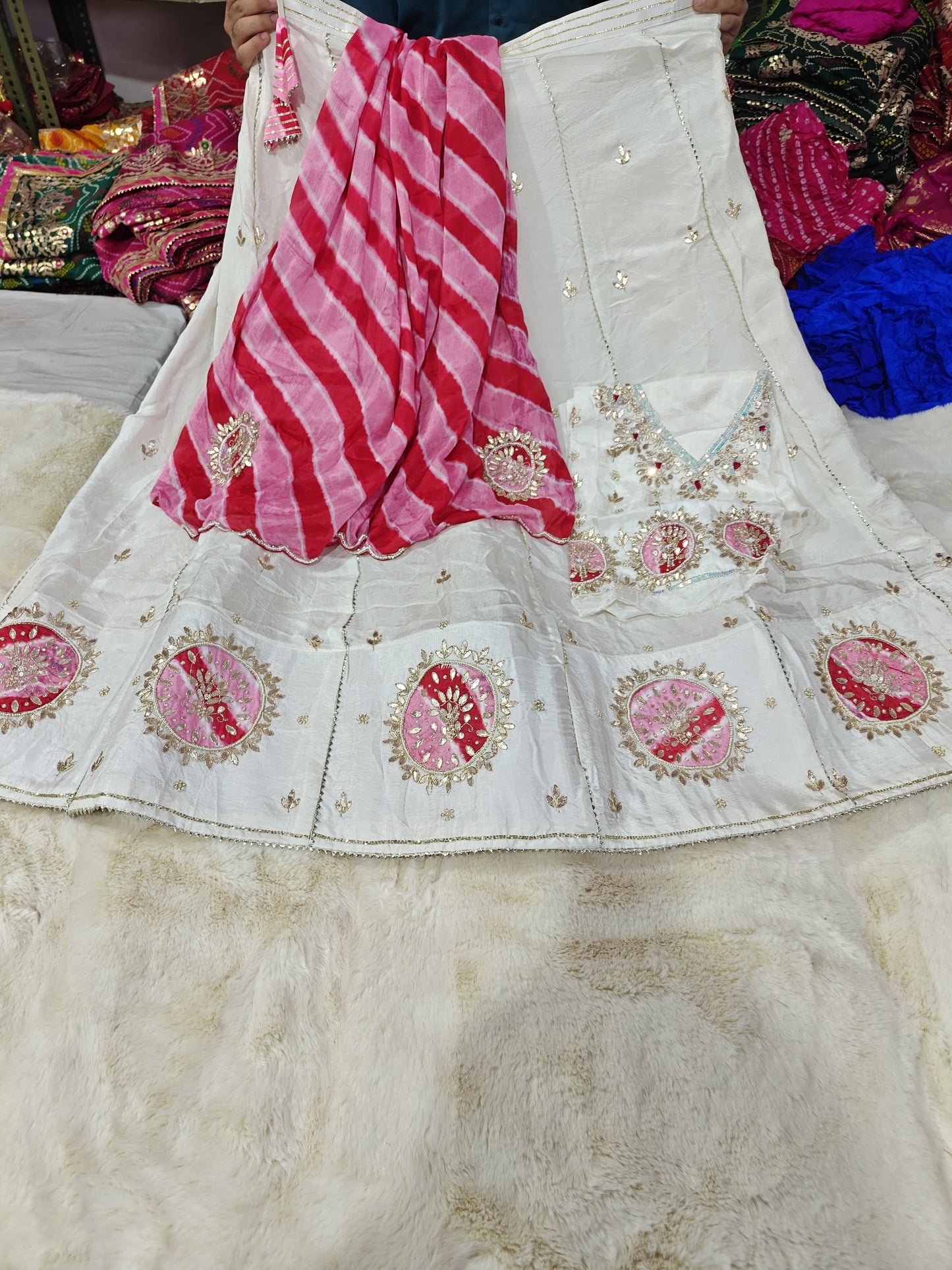 Kayatri New Pure Upada Silk Gotapatti Handwork Lehenga