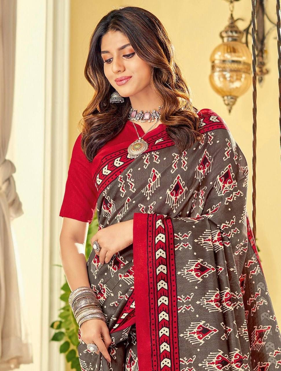 Kayatri New Soft Pure Cotton Printed Saree