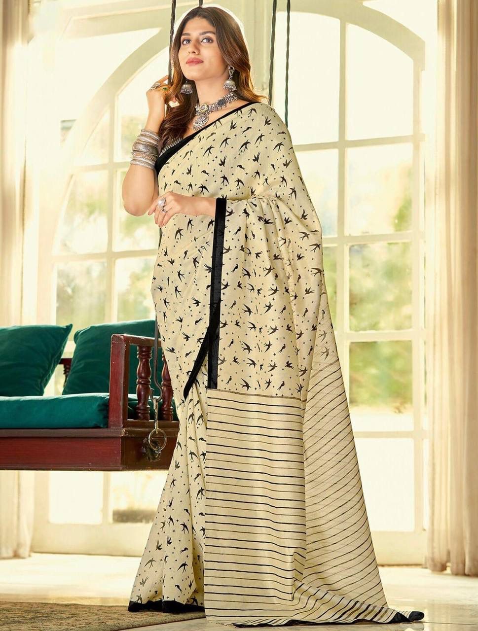 Kayatri New Soft Pure Cotton Printed Saree