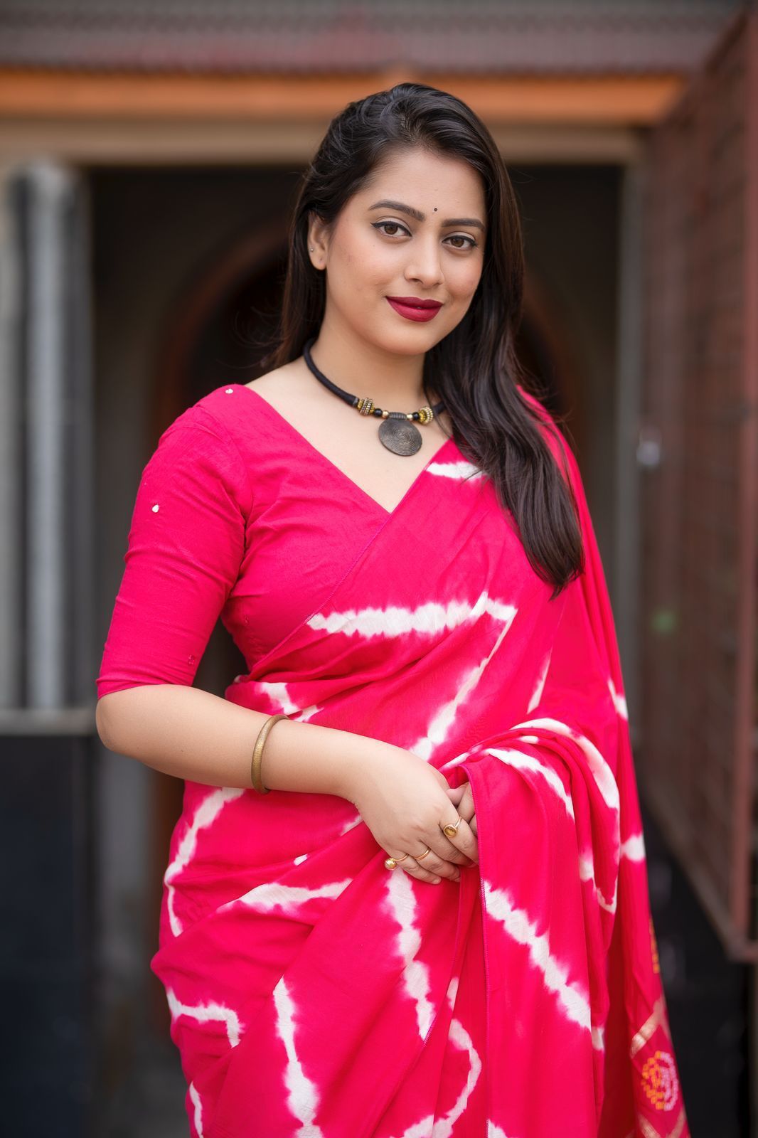 Kayatri New Traditional Ghatchola Bhandani Leheriya saree