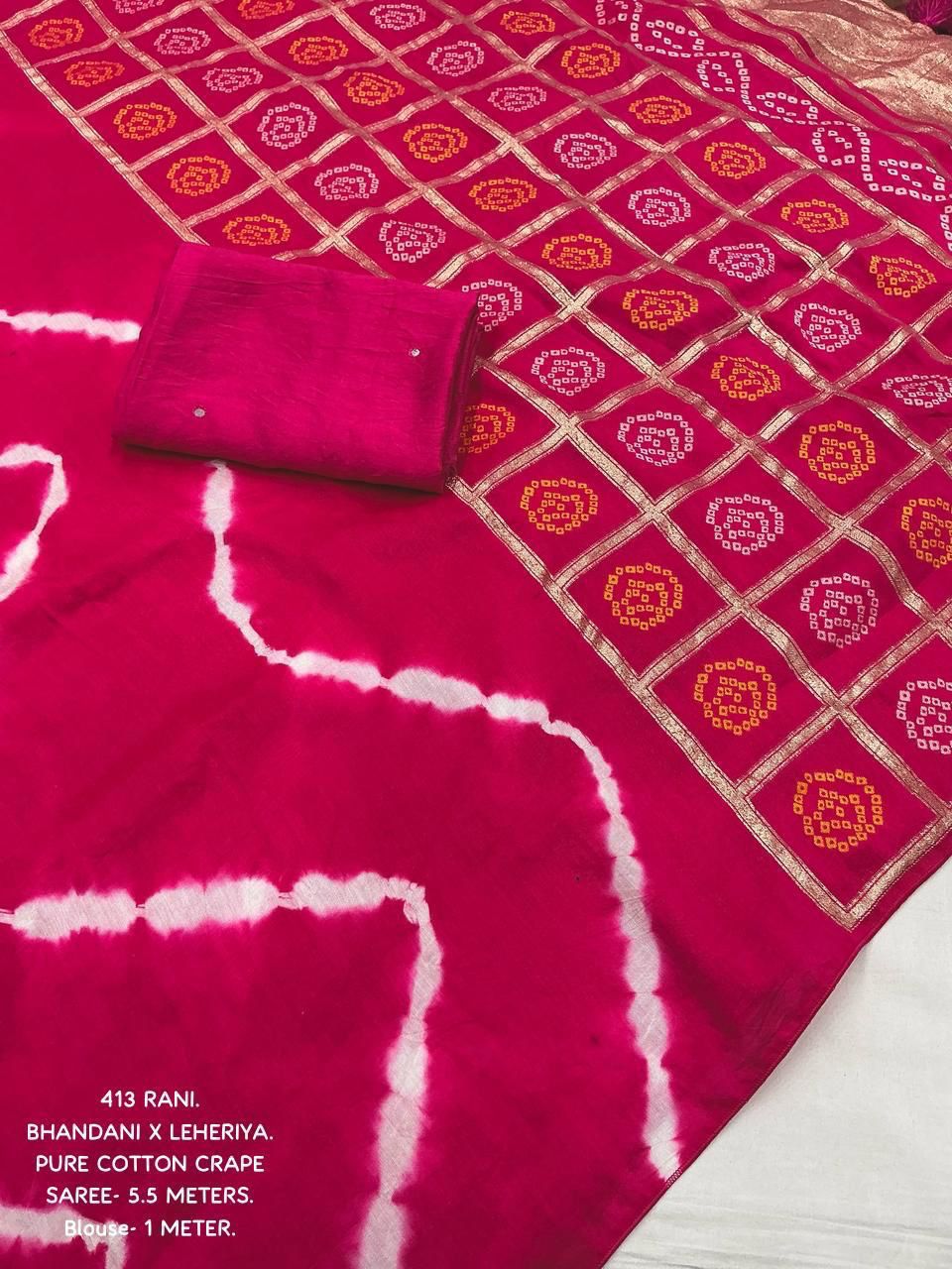 Kayatri New Traditional Ghatchola Bhandani Leheriya saree