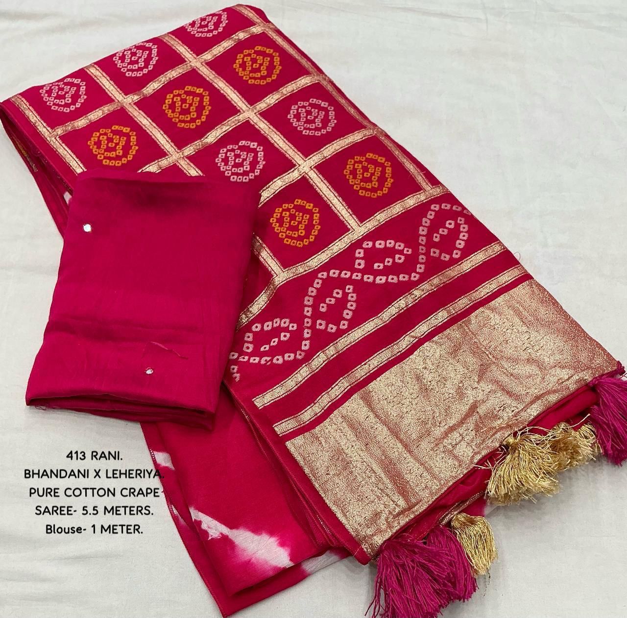 Kayatri New Traditional Ghatchola Bhandani Leheriya saree