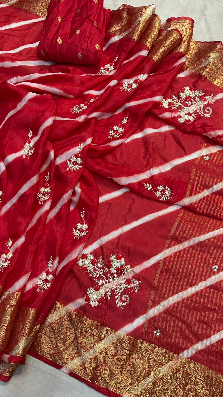 Kayatri New Designer Leheriya Style Saree