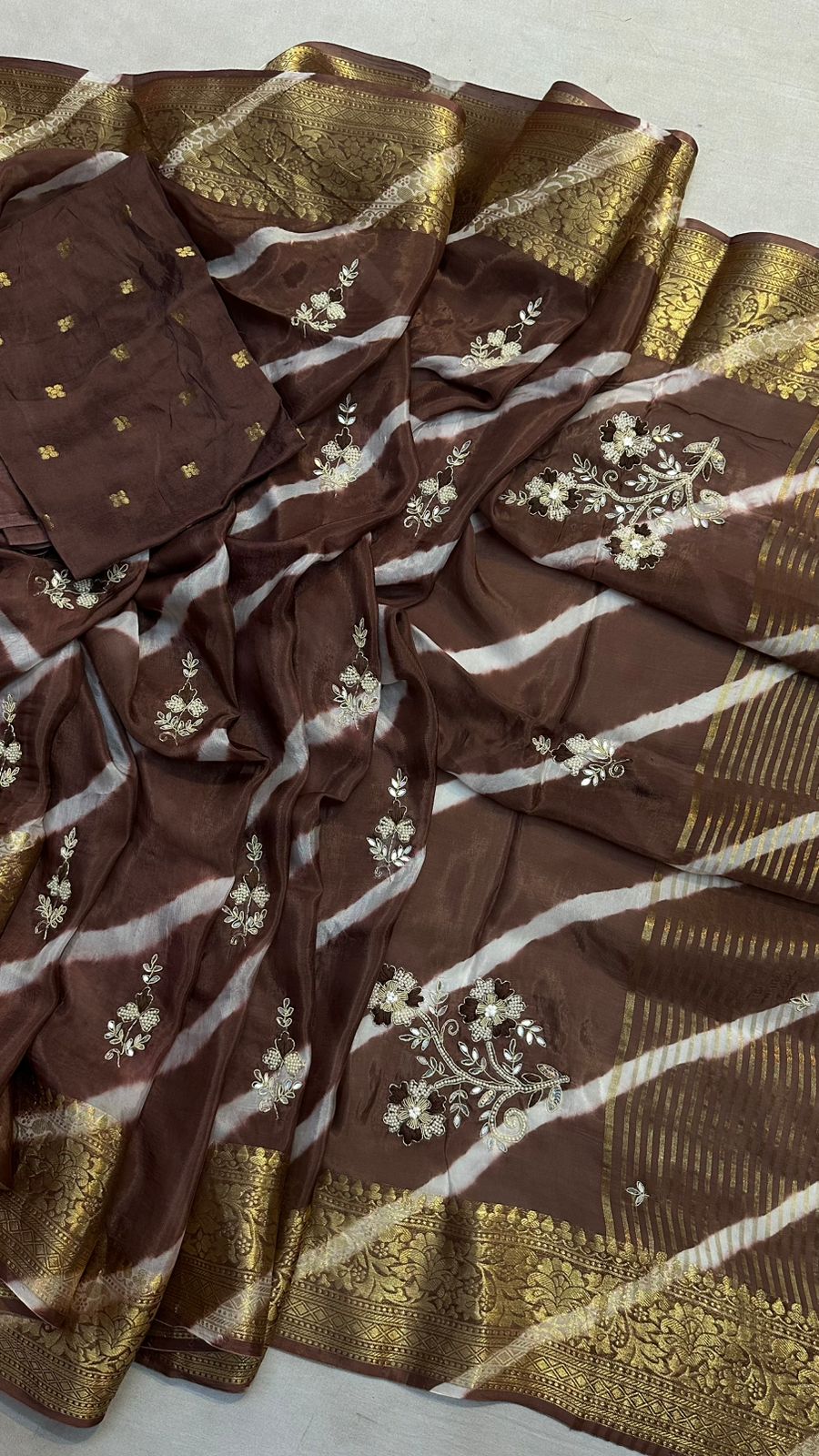 Kayatri New Designer Leheriya Style Saree