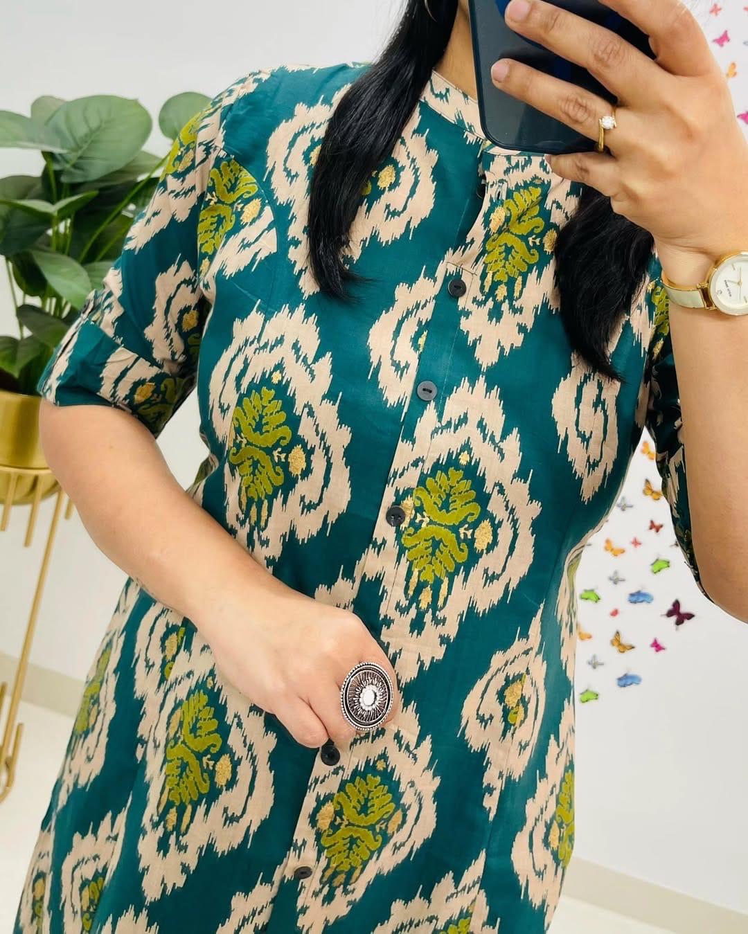 Kayatri Launching Designer Co-Ords set in Aline Kurti Pattern