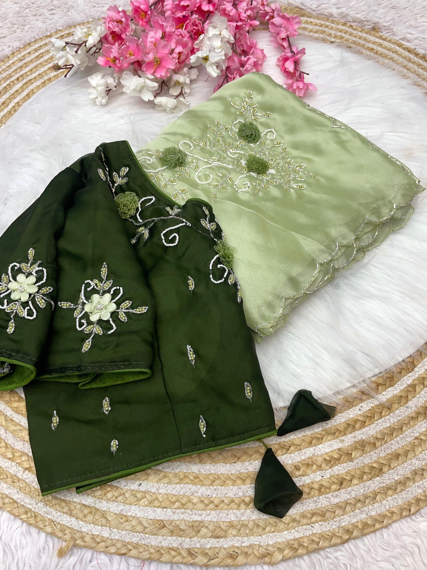 Kayatri New Jordan Silk Sattin Bollywood Style Saree