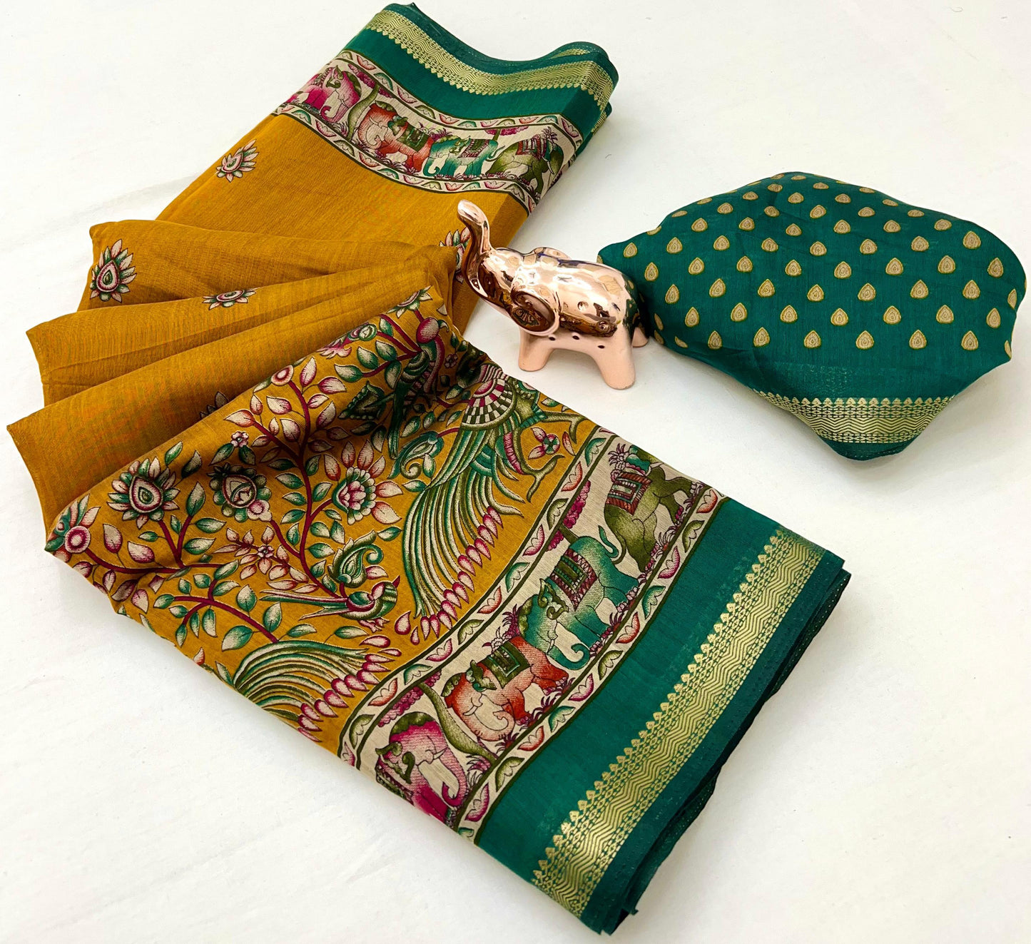 Kayatri New Soft Mul Cotton Patola Print Saree