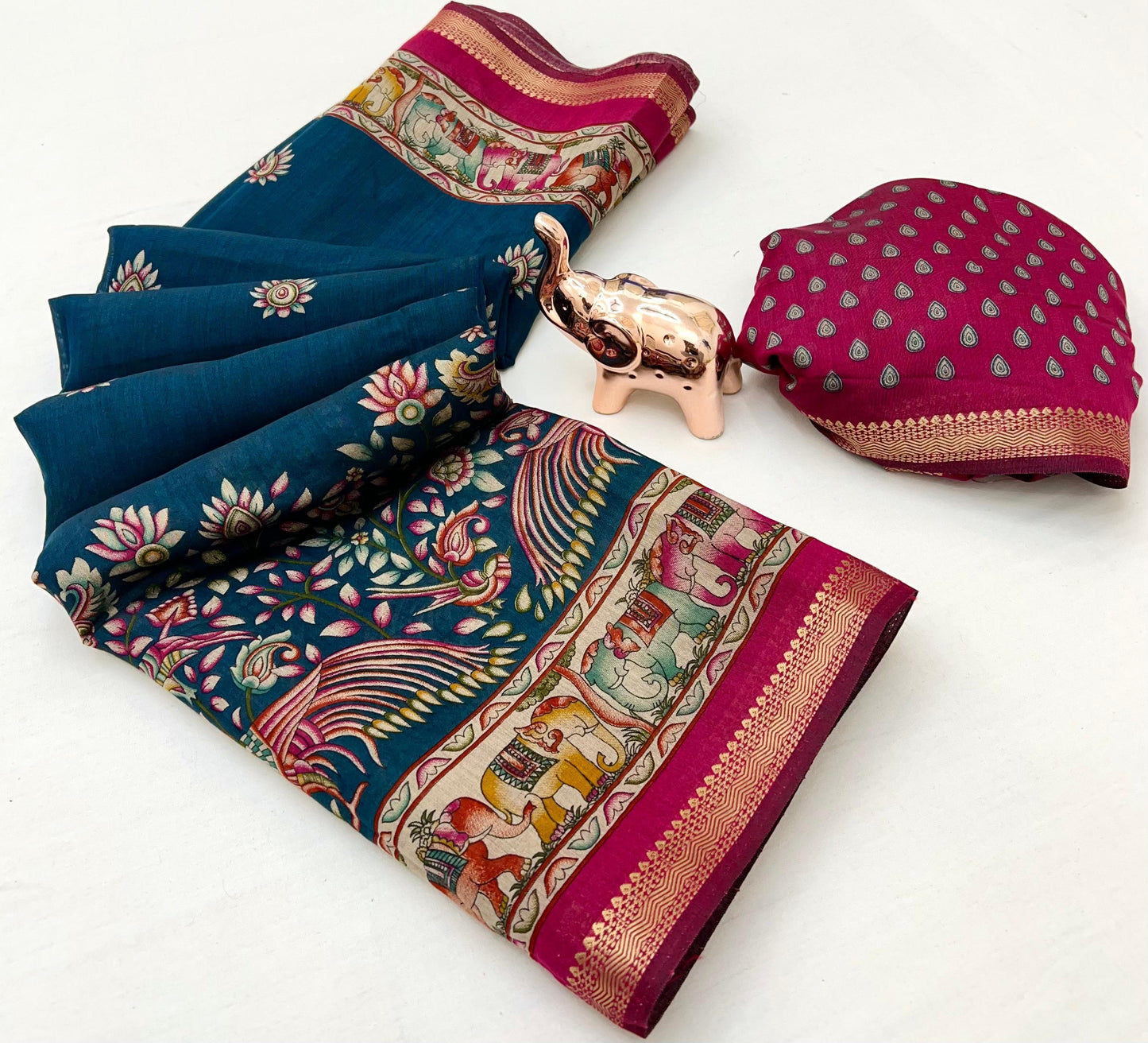 Kayatri New Soft Mul Cotton Patola Print Saree