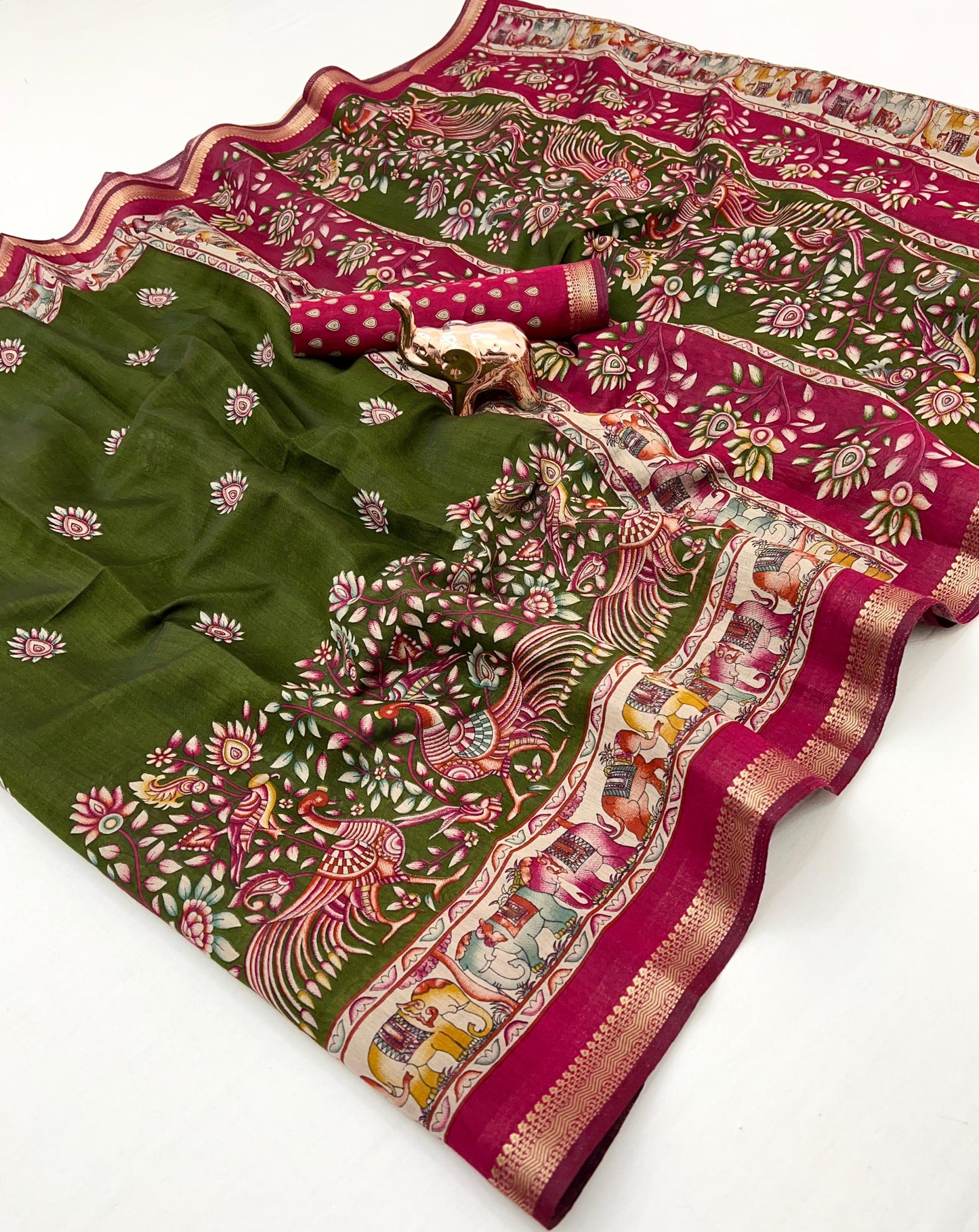 Kayatri New Soft Mul Cotton Patola Print Saree