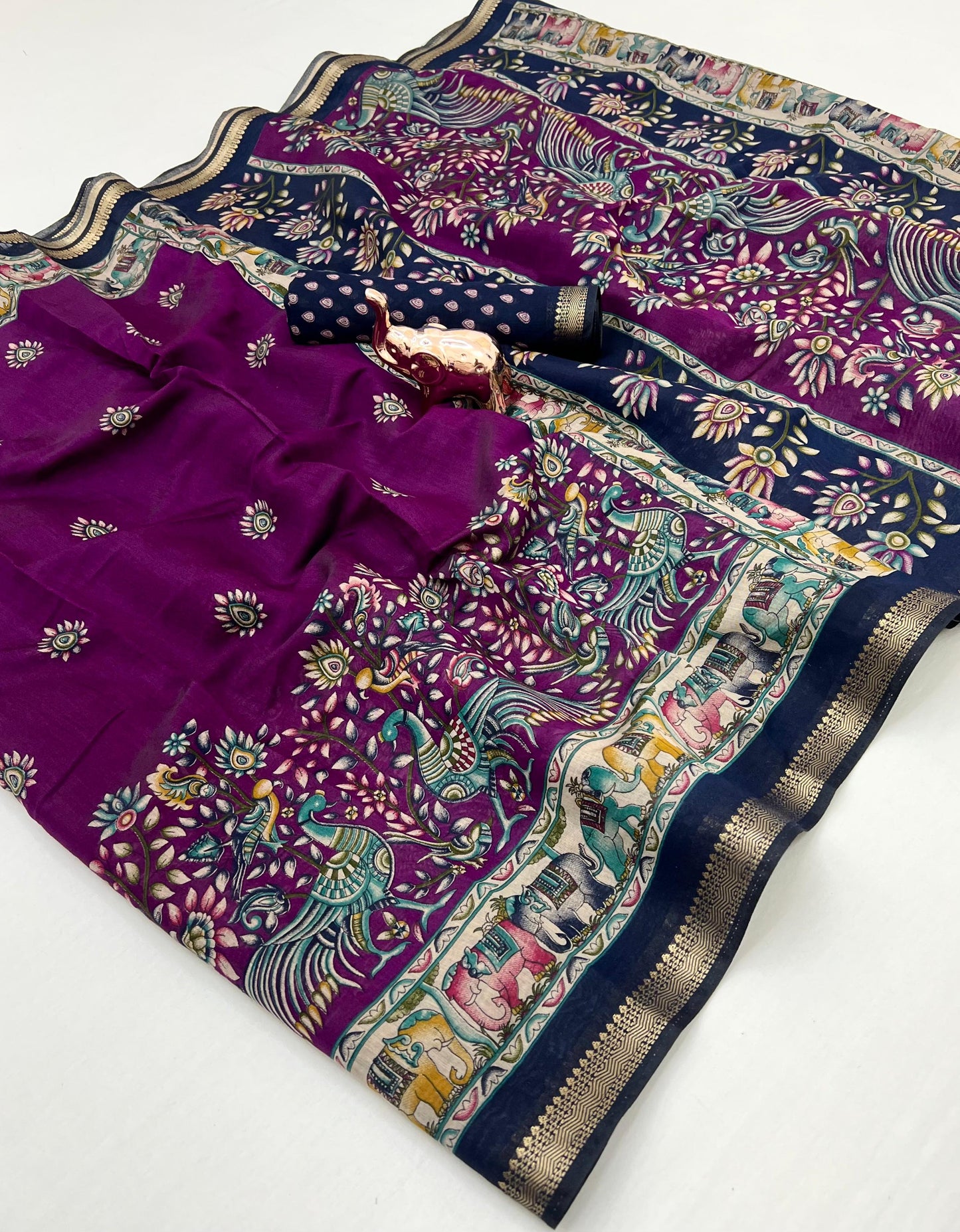 Kayatri New Soft Mul Cotton Patola Print Saree