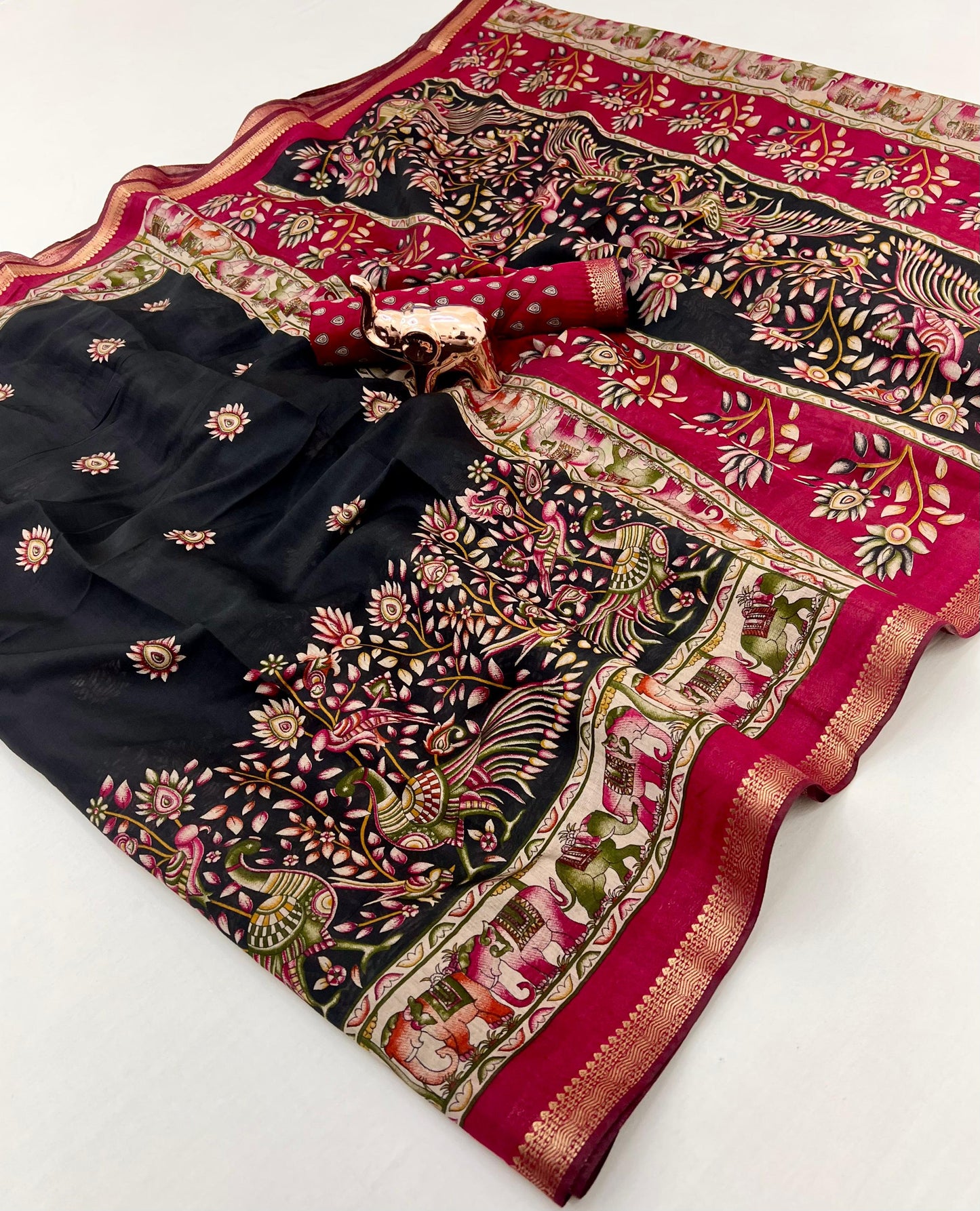 Kayatri New Soft Mul Cotton Patola Print Saree