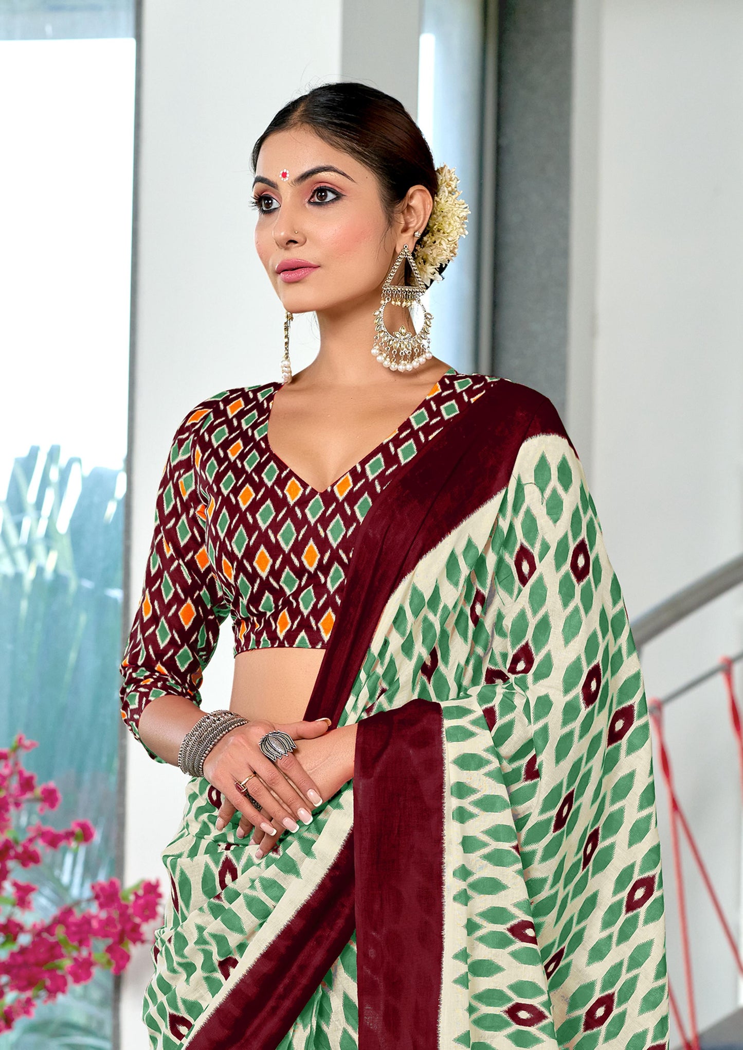 Kayatri New Soft Pure Cotton Printed Saree