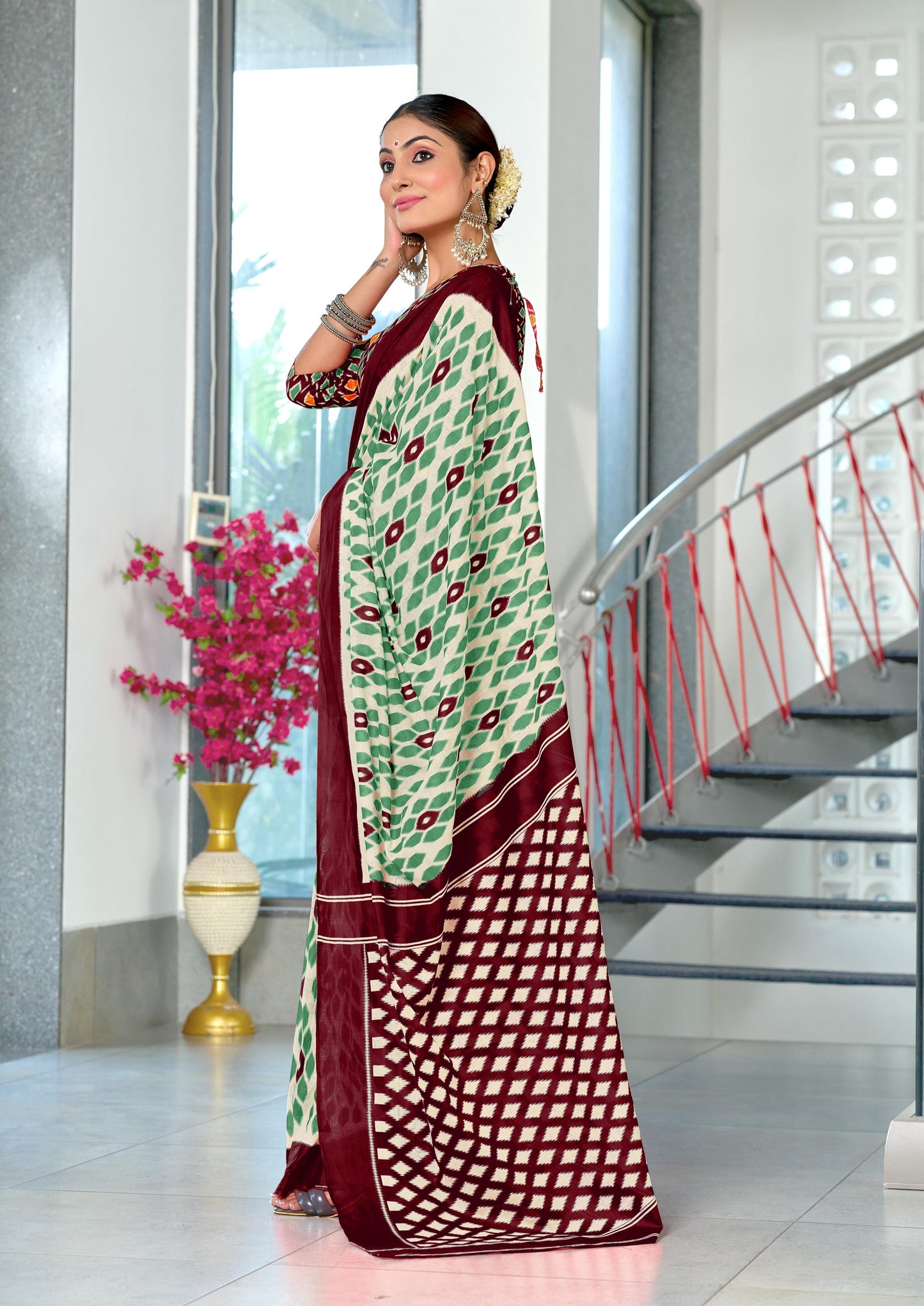 Kayatri New Soft Pure Cotton Printed Saree