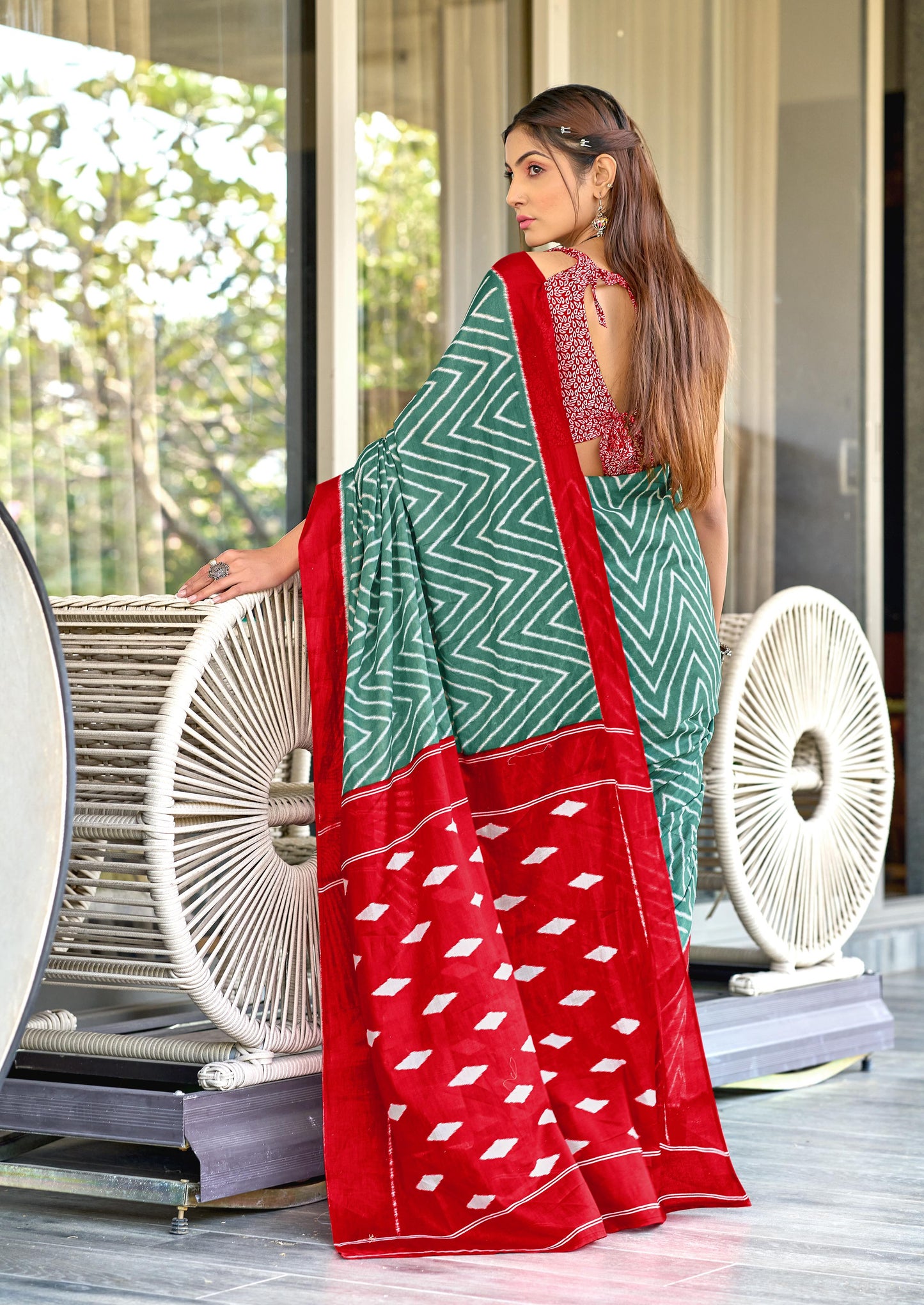 Kayatri Latest Soft Pure Cotton Printed Saree