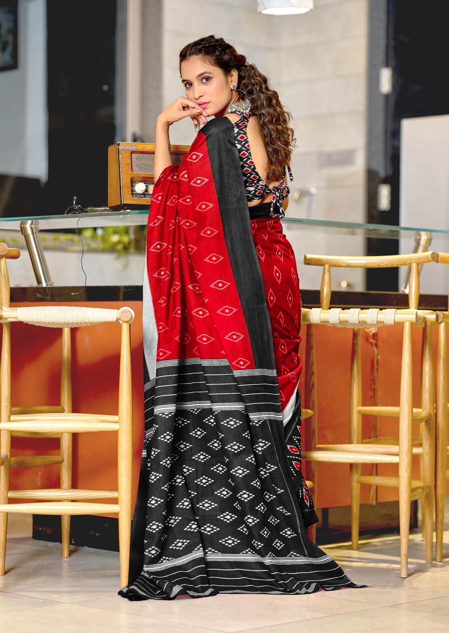 Kayatri New Hand Block Print Mulmul Cotton Saree