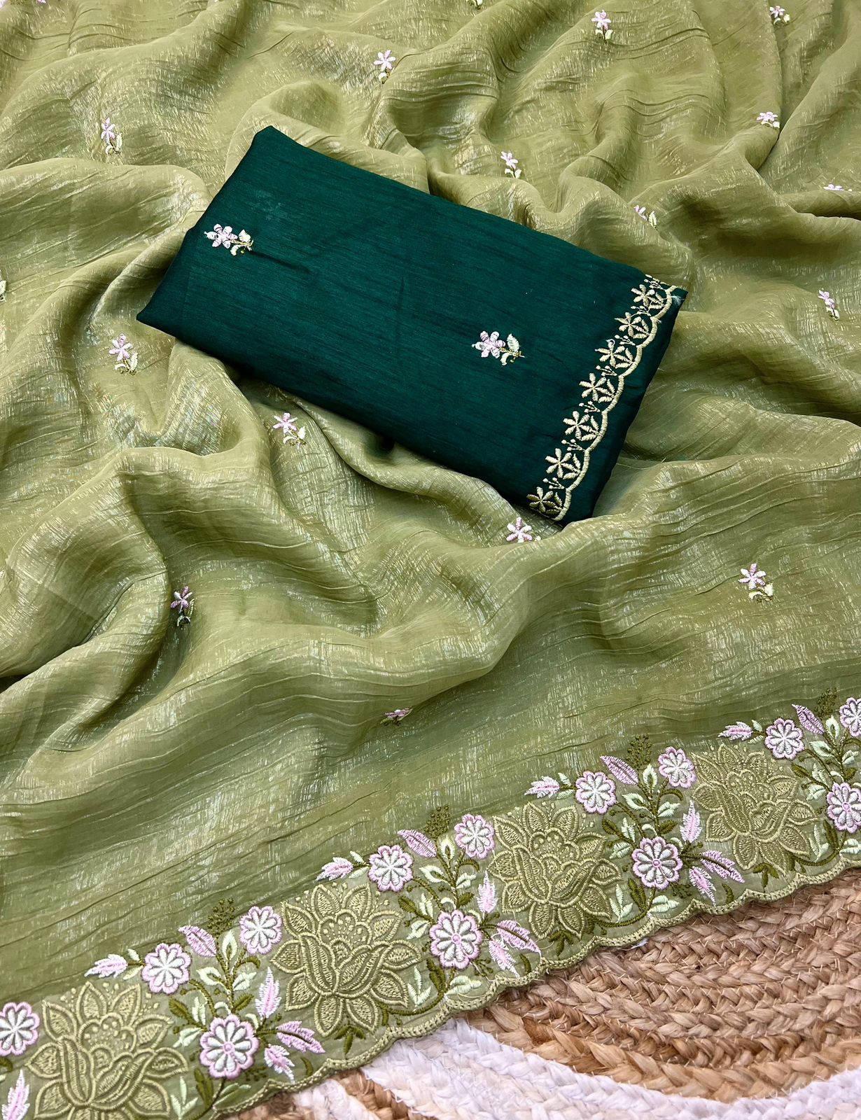 Kayatri New Crunchy Silk Designer Saree