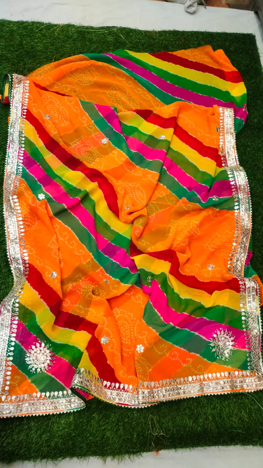 Kayatri New Designer Leheriya Pachrangi Saree