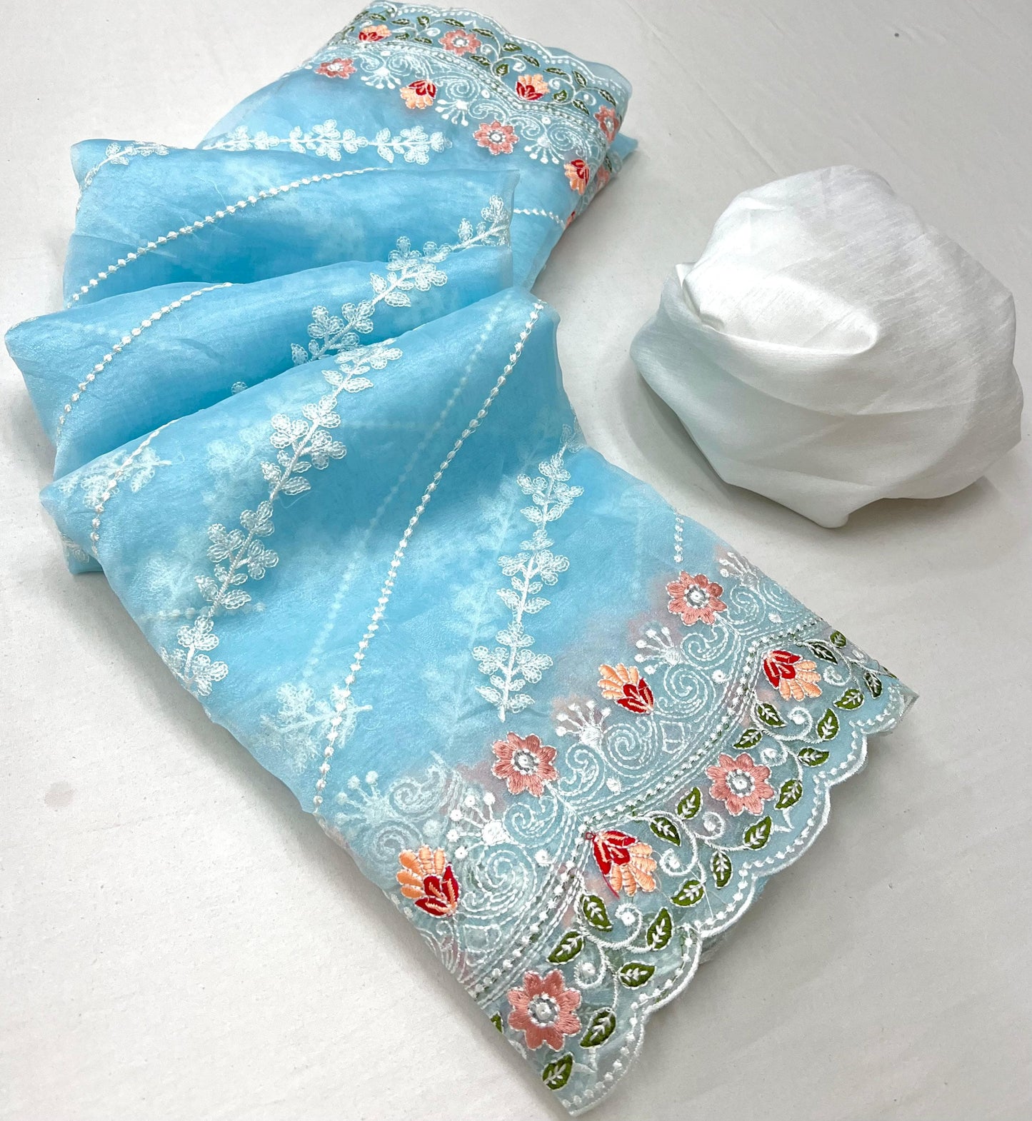 Kayatri New Pure Organza Embroidery Saree