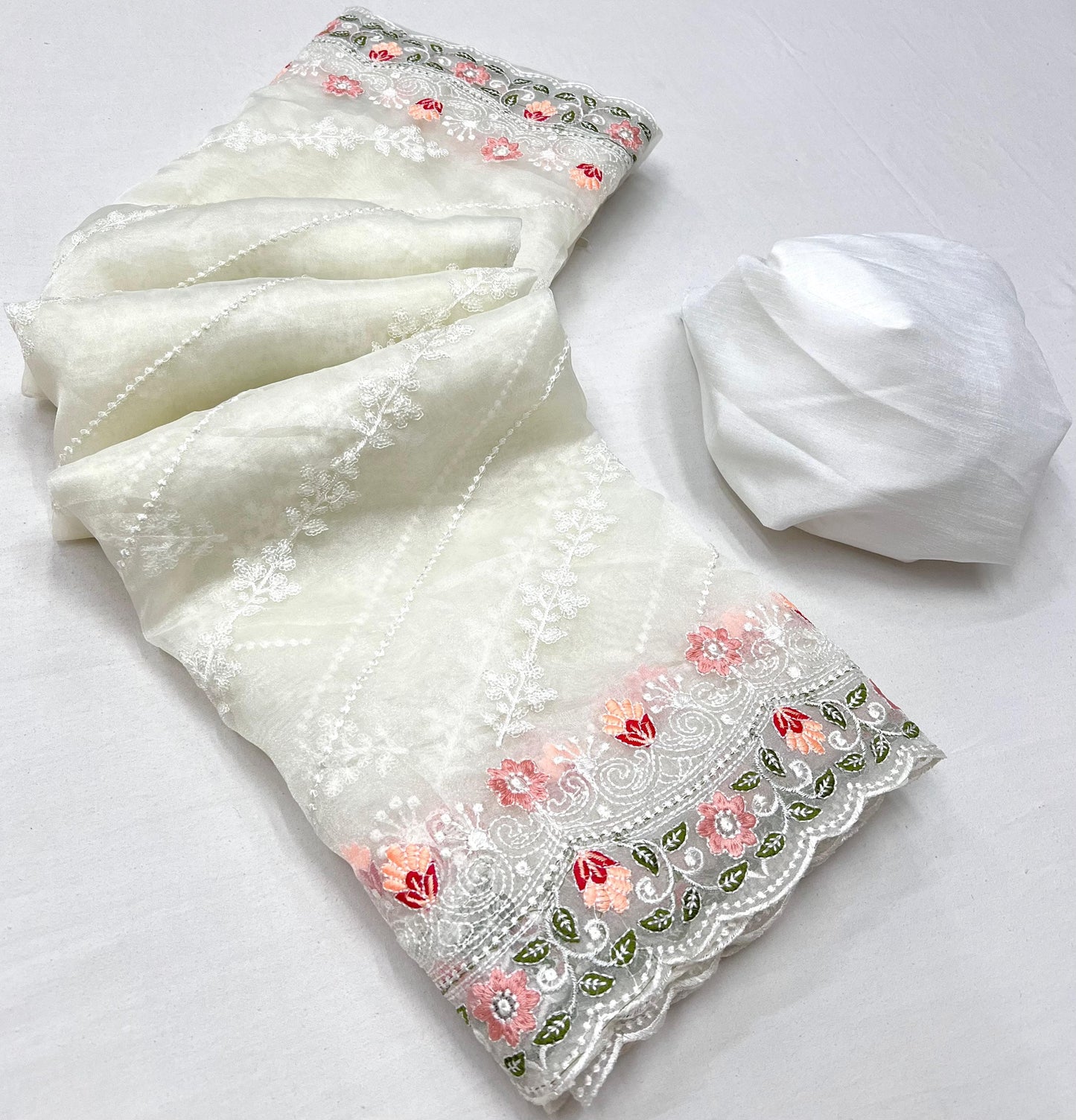Kayatri New Pure Organza Embroidery Saree