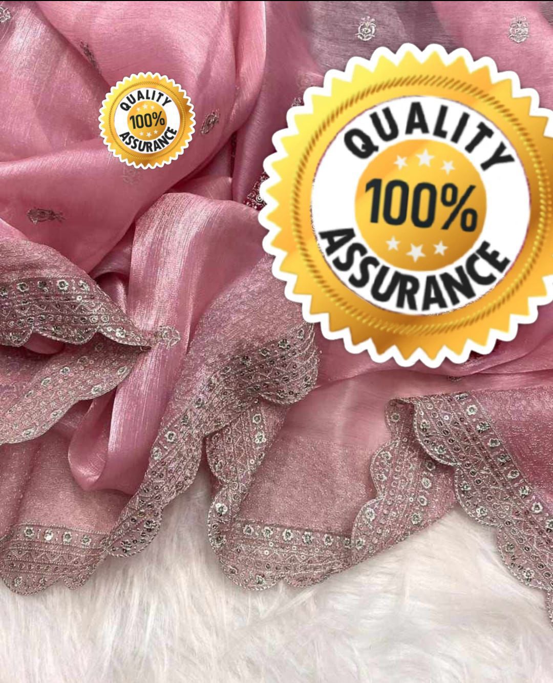 Kayatri New Pure Soft Heavy Burberry Chiffon Silk Saree