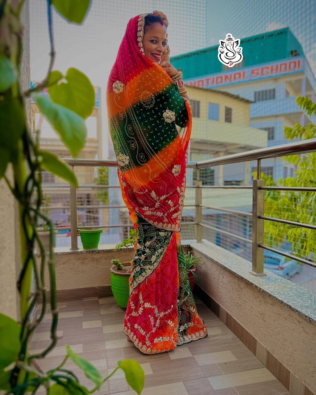 Kayatri New Soft Georgette CYC Pachrangi Saree