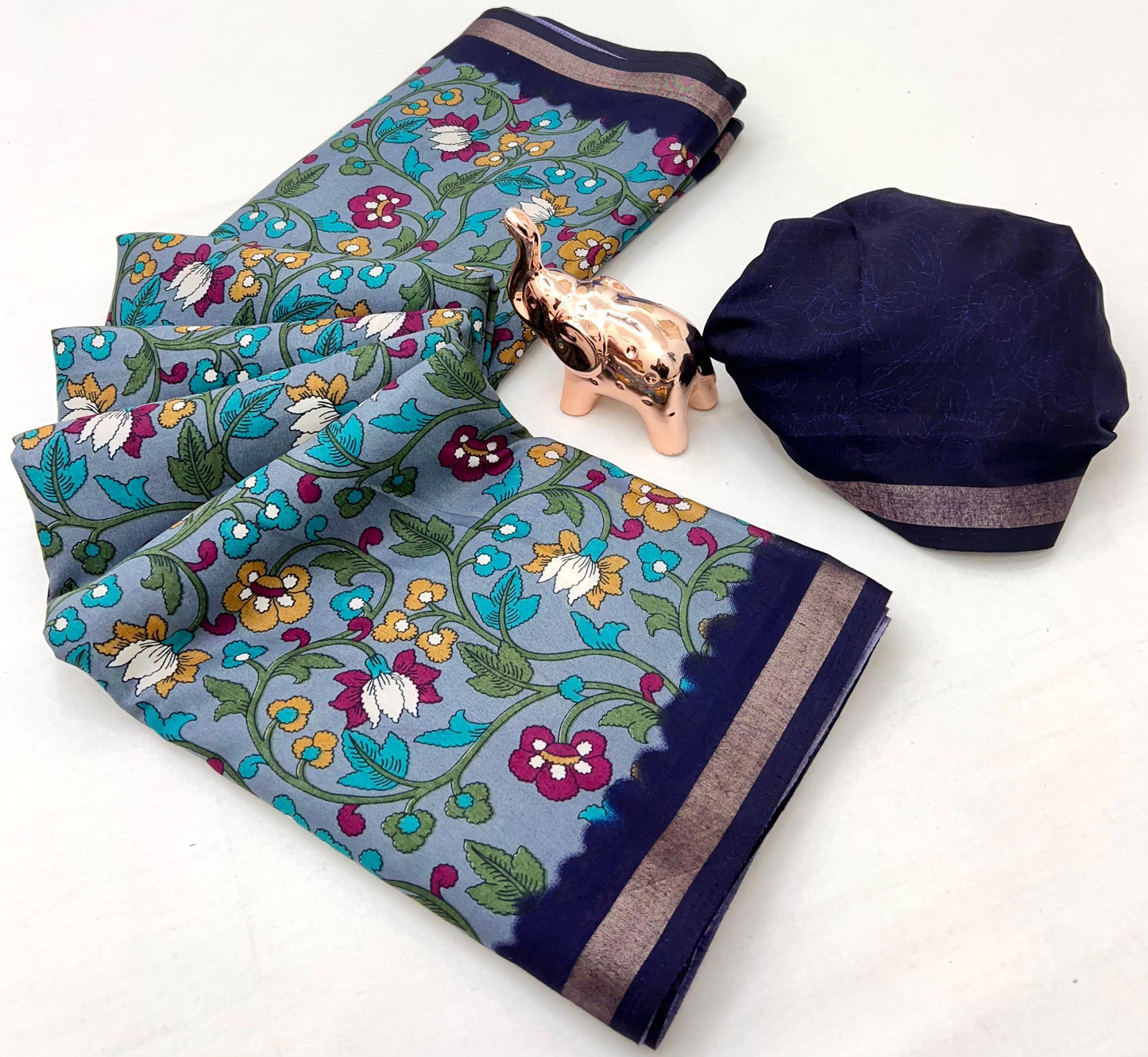 Kayatri New Cotton Silk Bandhani Print Saree
