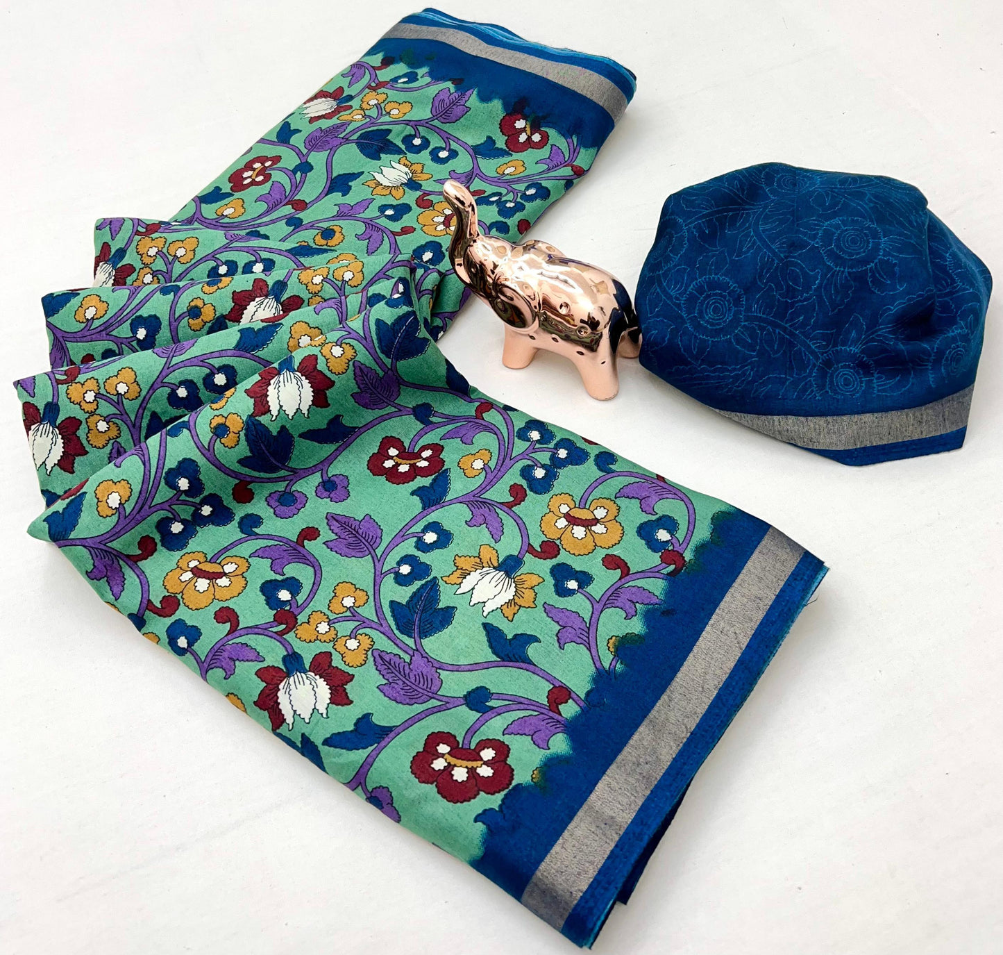 Kayatri New Cotton Silk Bandhani Print Saree