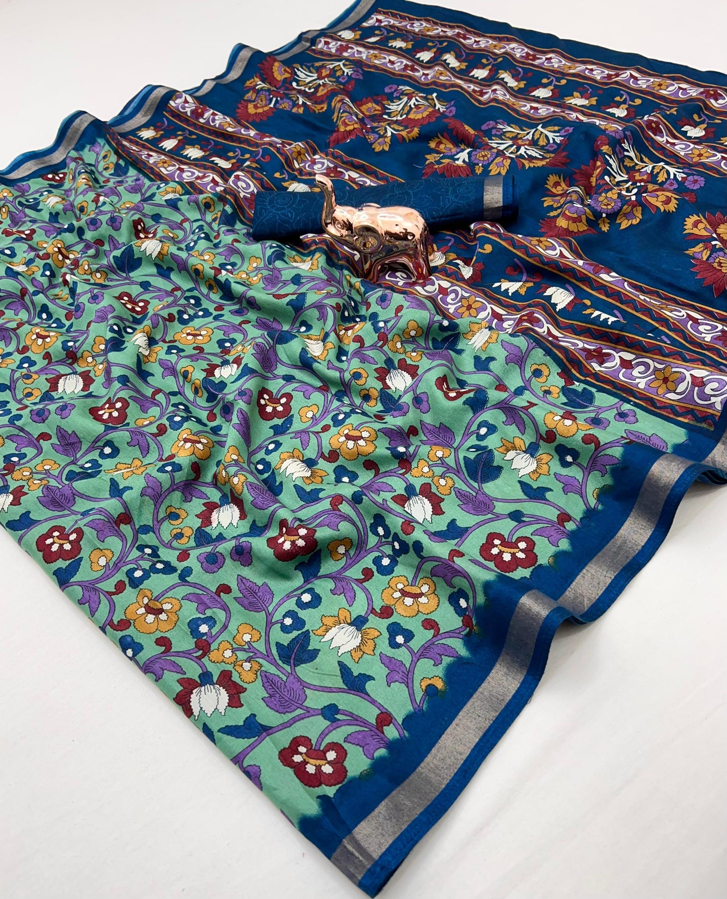 Kayatri New Cotton Silk Bandhani Print Saree
