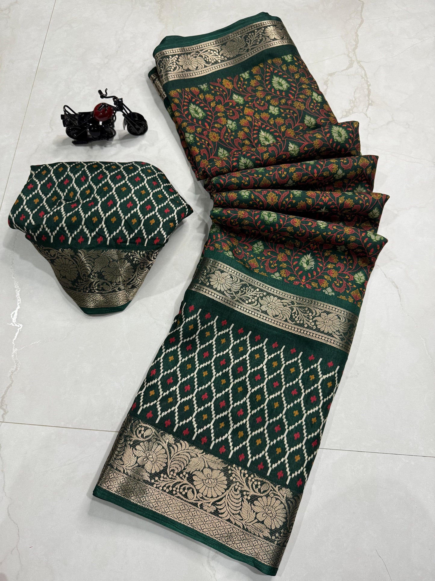 Kayatri New Pure Dola Silk Bandhani Style Saree