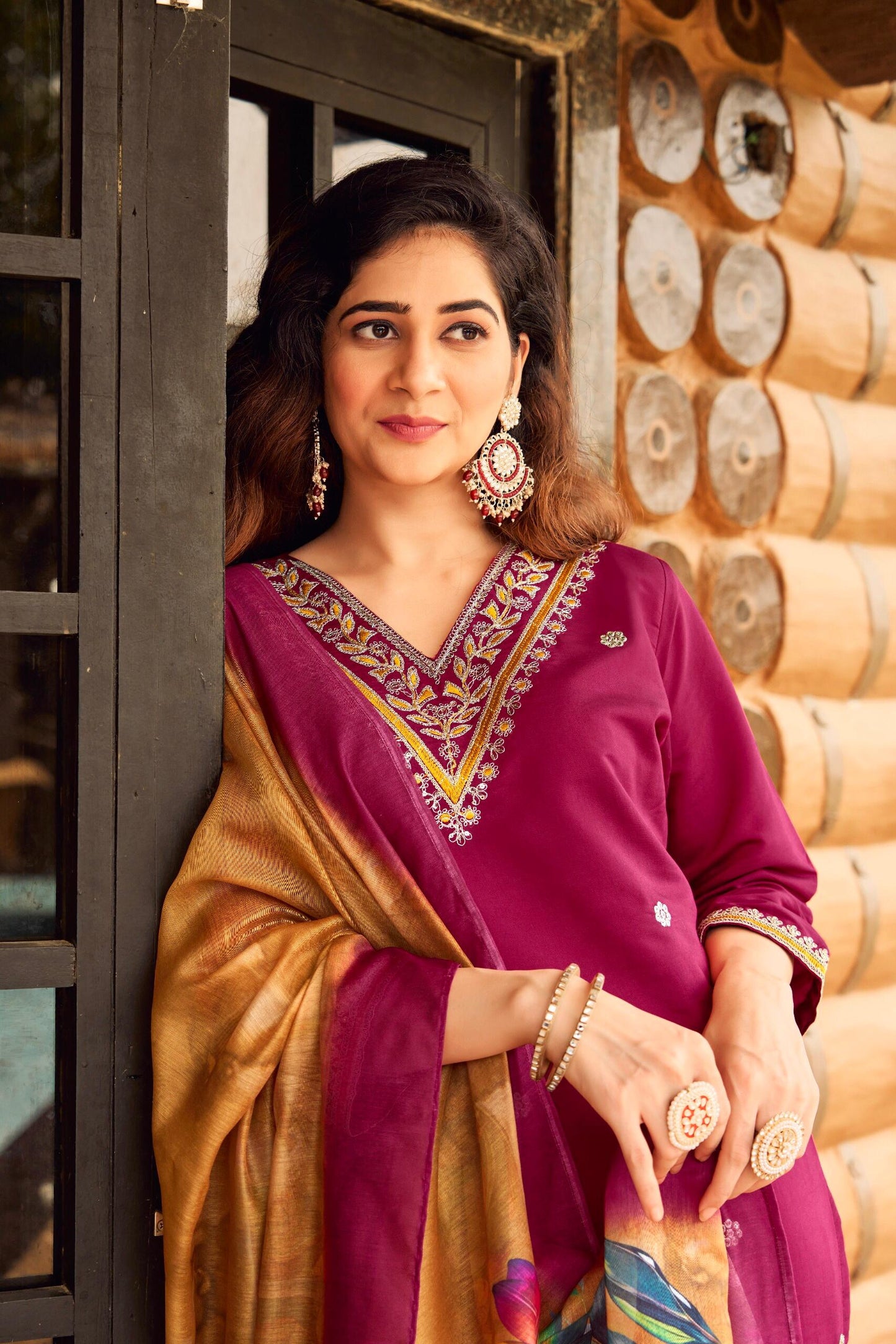 Kayatri New Designer Roman Silk Digital Print Dupatta Suit