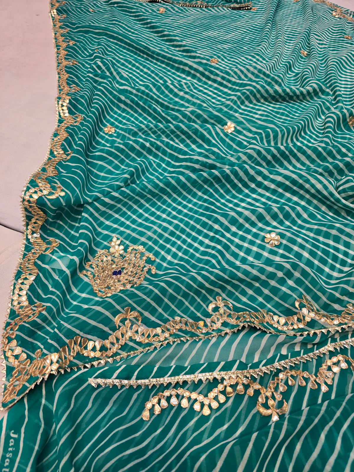 Kayatri New Pure CYC Georgette Leheriya Style Saree