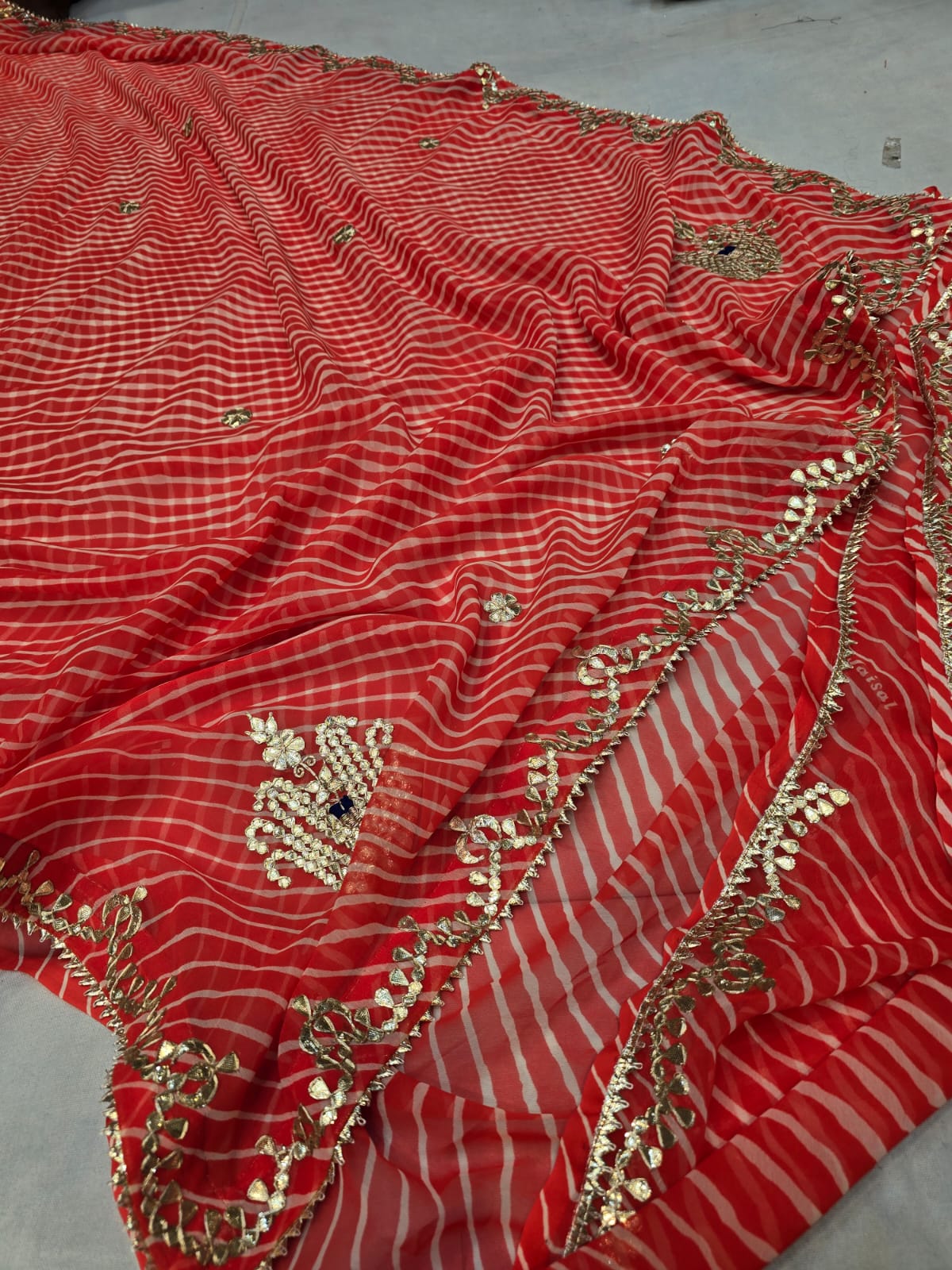 Kayatri New Pure CYC Georgette Leheriya Style Saree