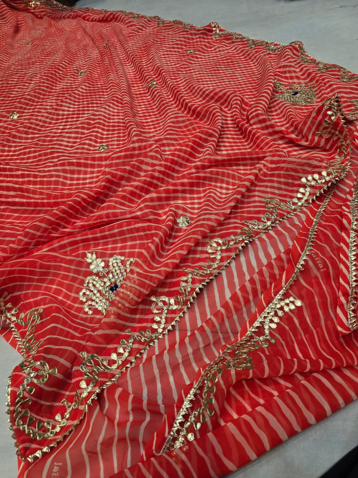 Kayatri New Pure CYC Georgette Leheriya Style Saree