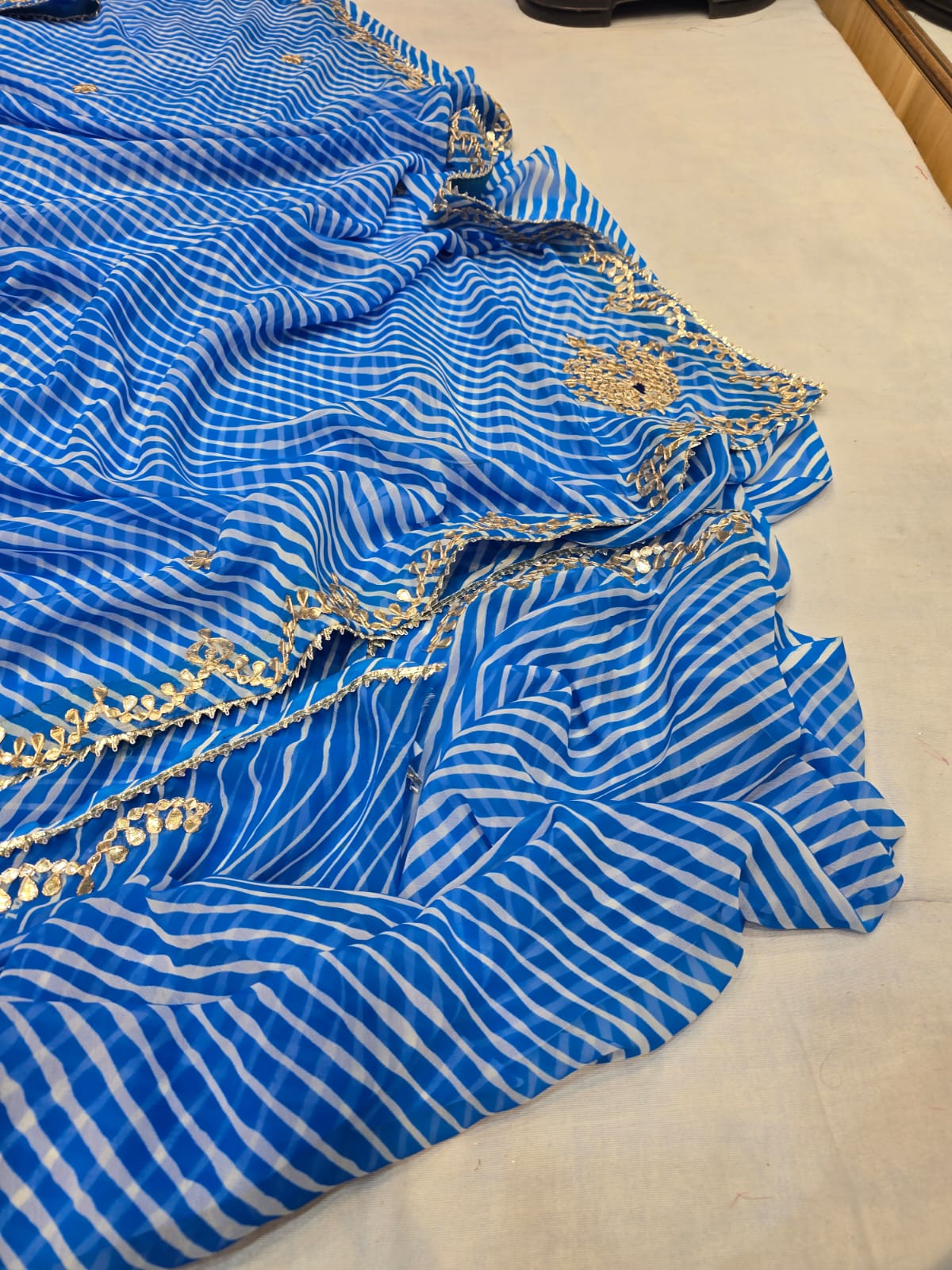 Kayatri New Pure CYC Georgette Leheriya Style Saree