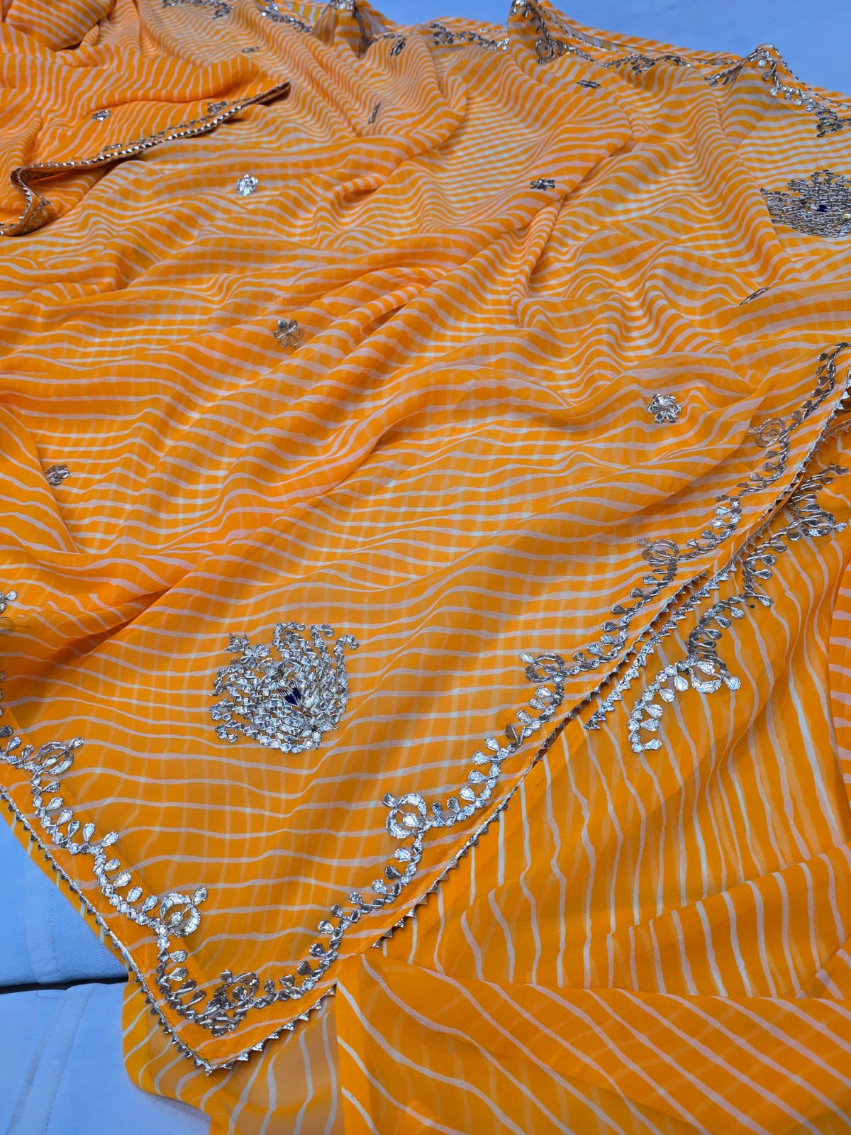 Kayatri New Pure CYC Georgette Leheriya Style Saree