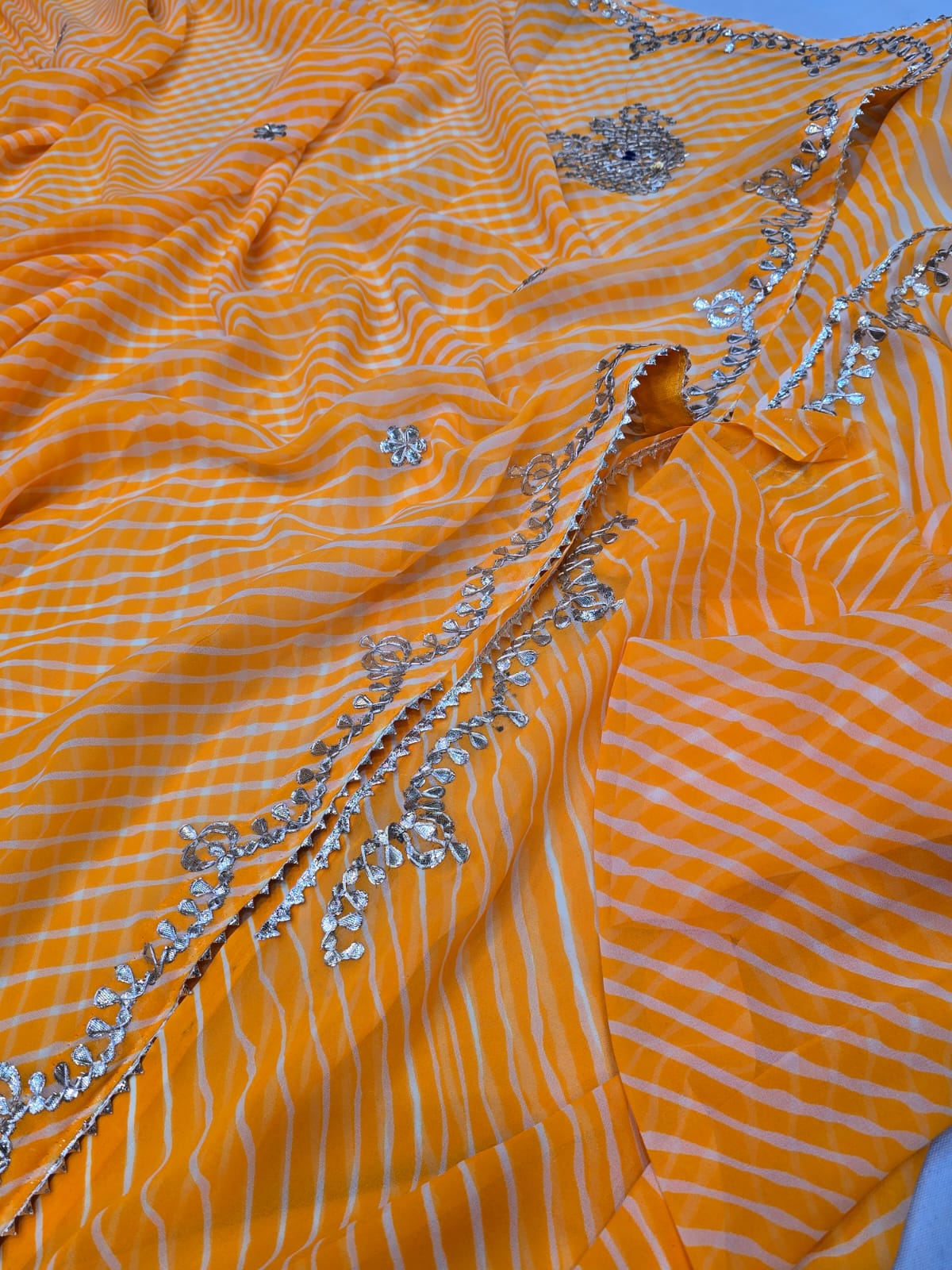 Kayatri New Pure CYC Georgette Leheriya Style Saree