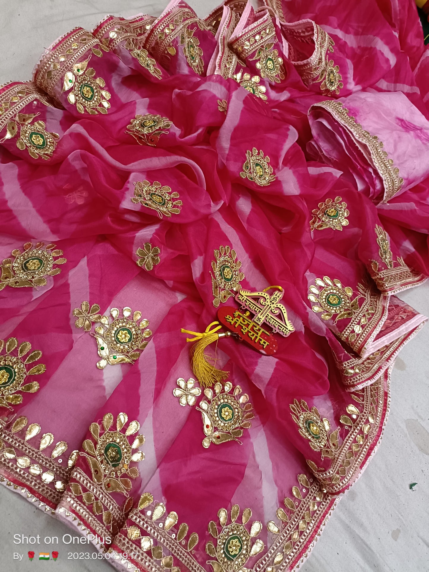 Kayatri New Pure Organza Hand Gotapatti Work