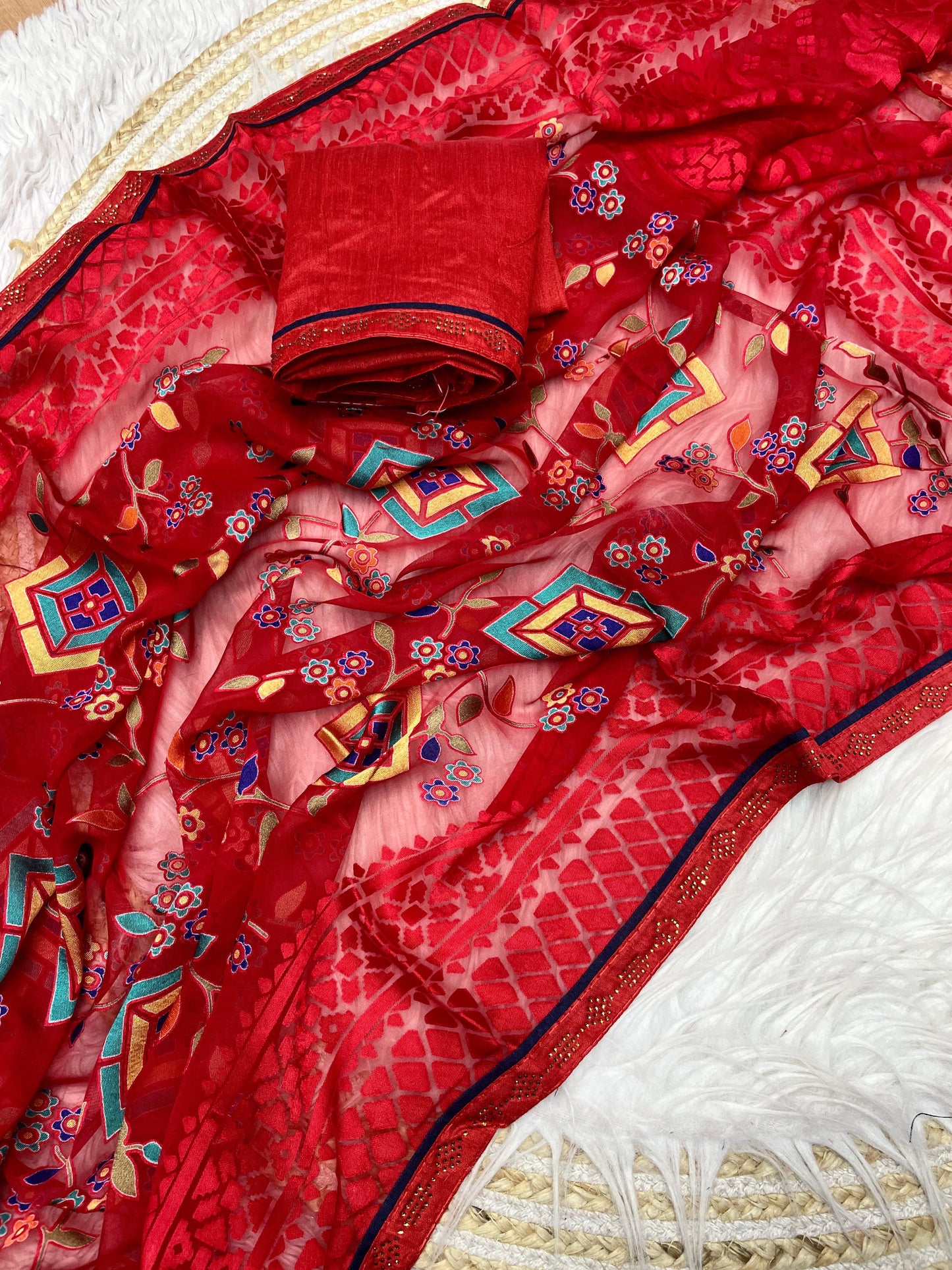 Kayatri New Viscose Baroso Printed Saree