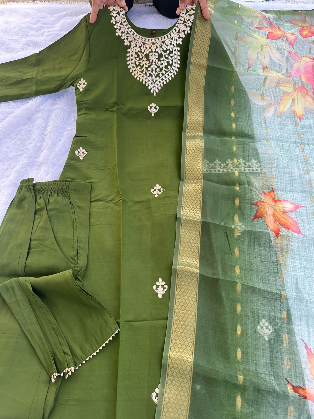 Kayatri New Designer Roman Silk Gotapatti Hanwork Saree