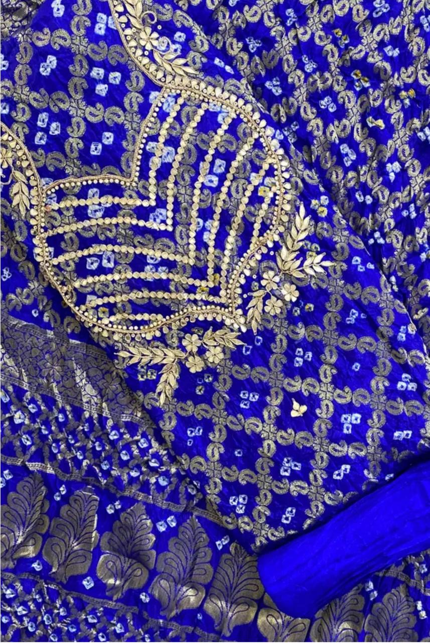 Kayatri New Designer Banarasi Ghadchola Silk Bandhej Suits