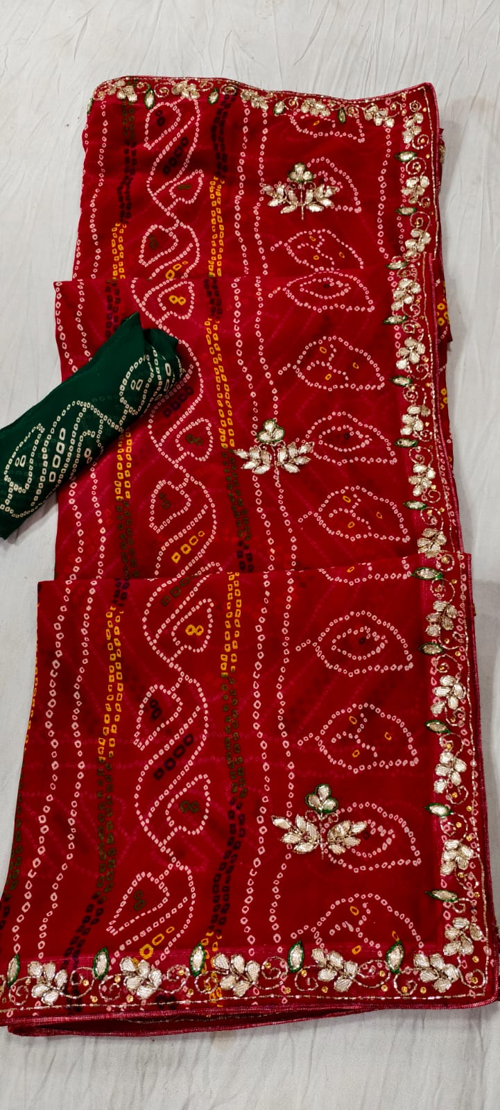 Kayatri New Pure Georgette Cutdana Work Saree