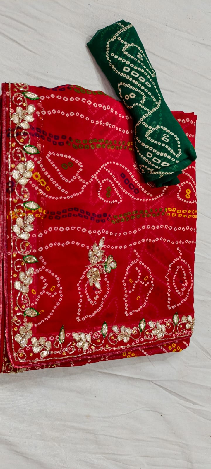Kayatri New Pure Georgette Cutdana Work Saree